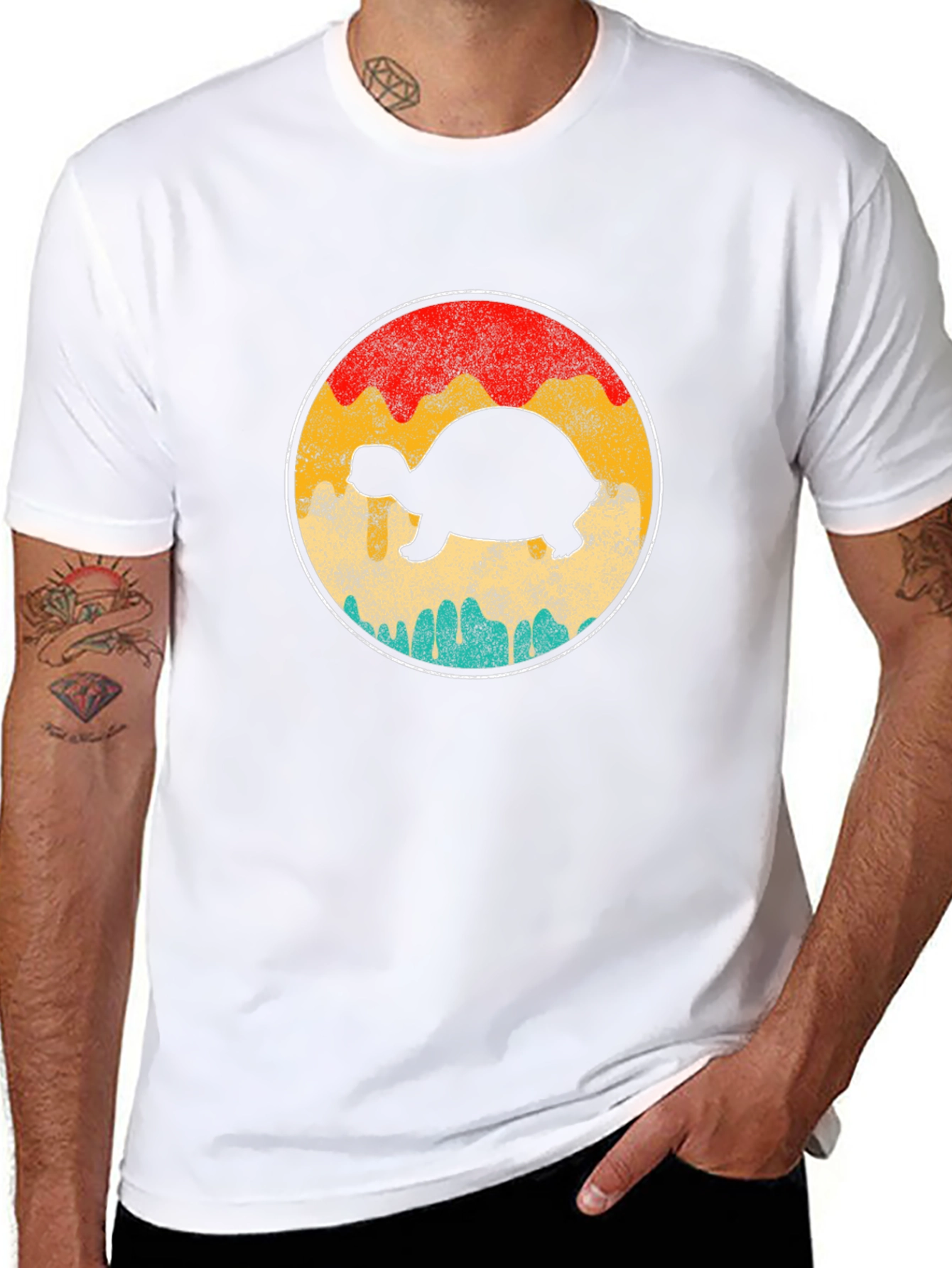 Retro Turtle Graphic T-Shirt