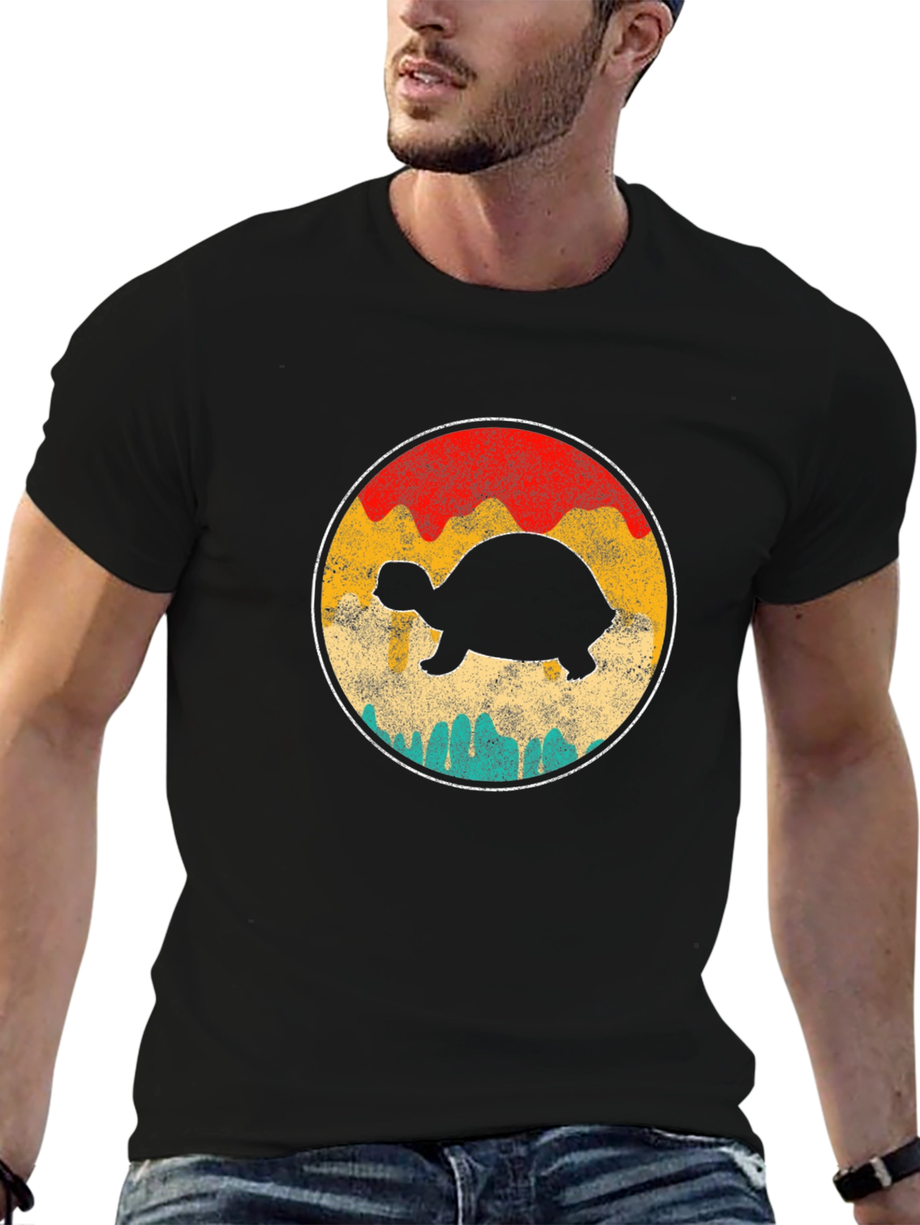 Retro Turtle Graphic T-Shirt