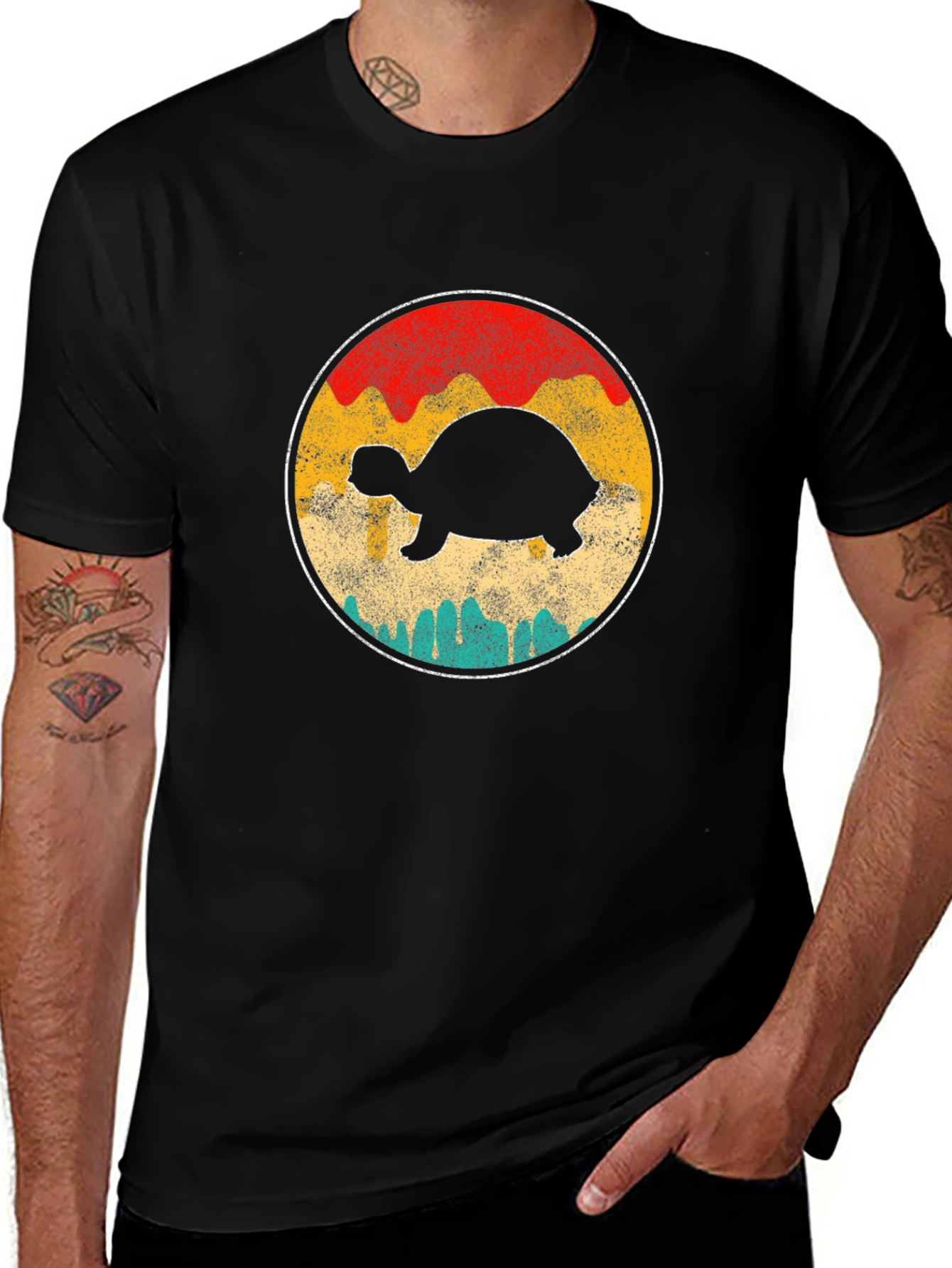 Retro Turtle Graphic T-Shirt