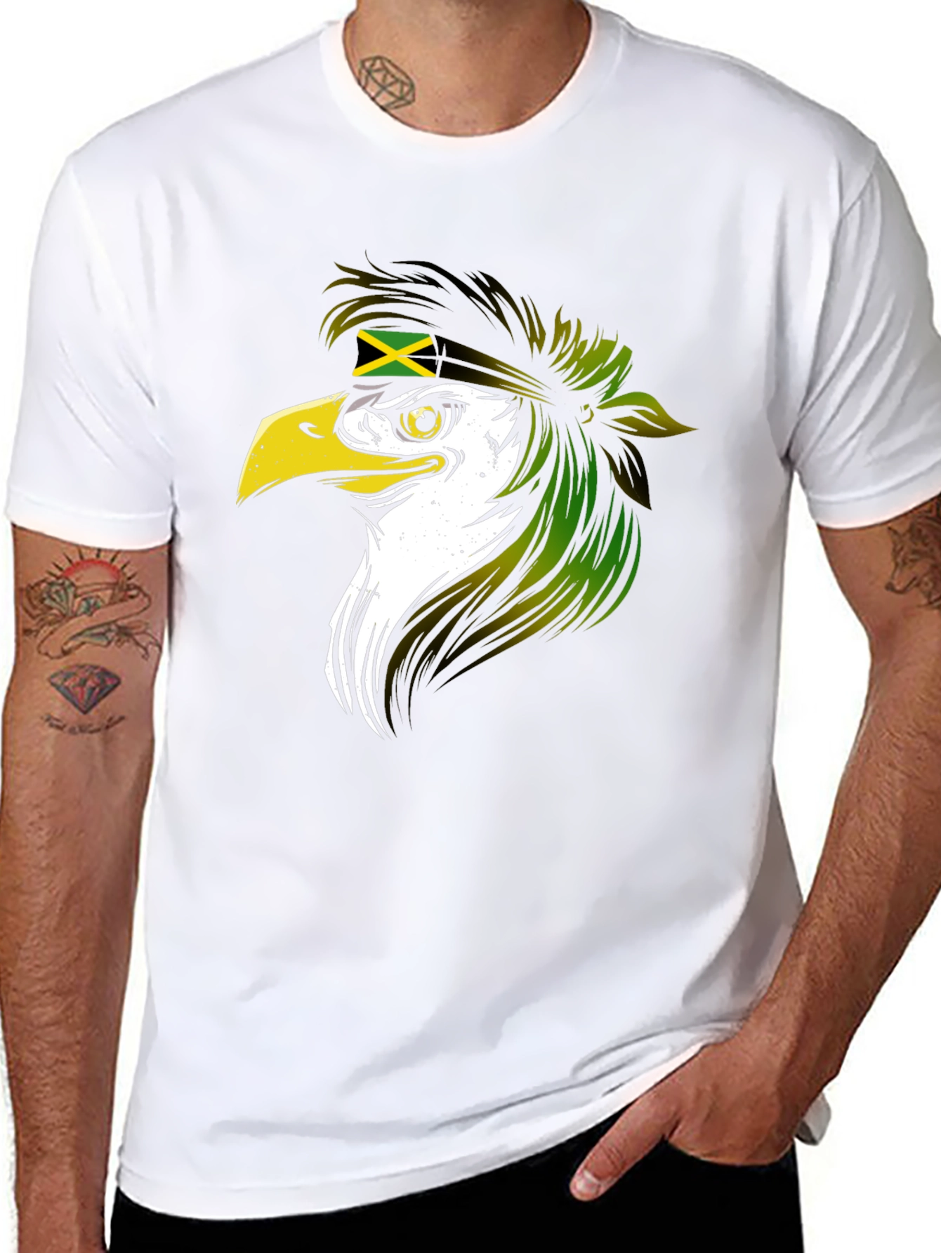 Jamaican Eagle Black T-Shirt