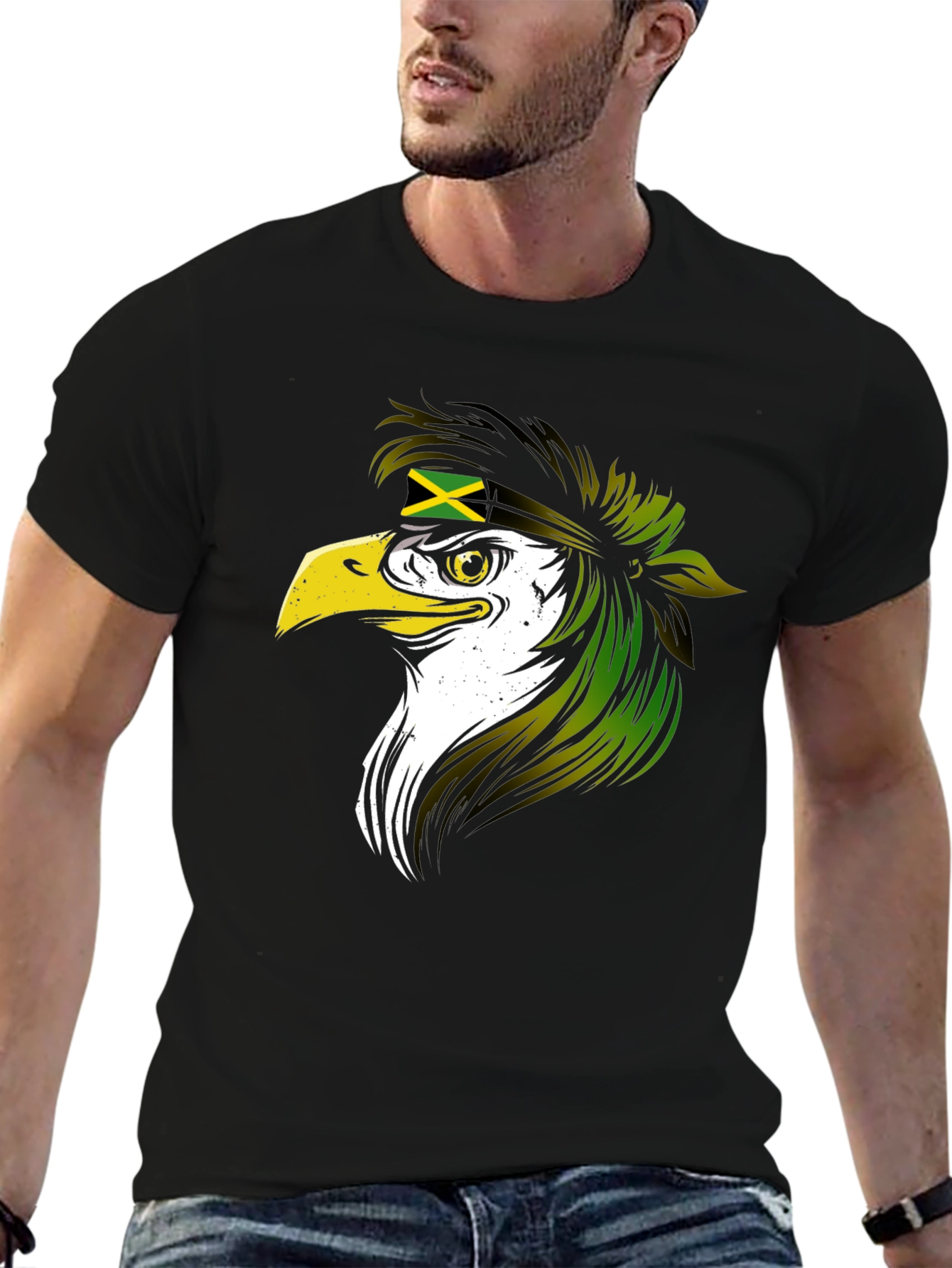 Jamaican Eagle Black T-Shirt
