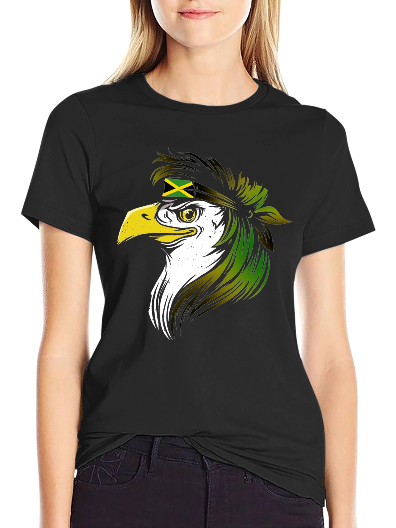 Jamaican Eagle Black T-Shirt
