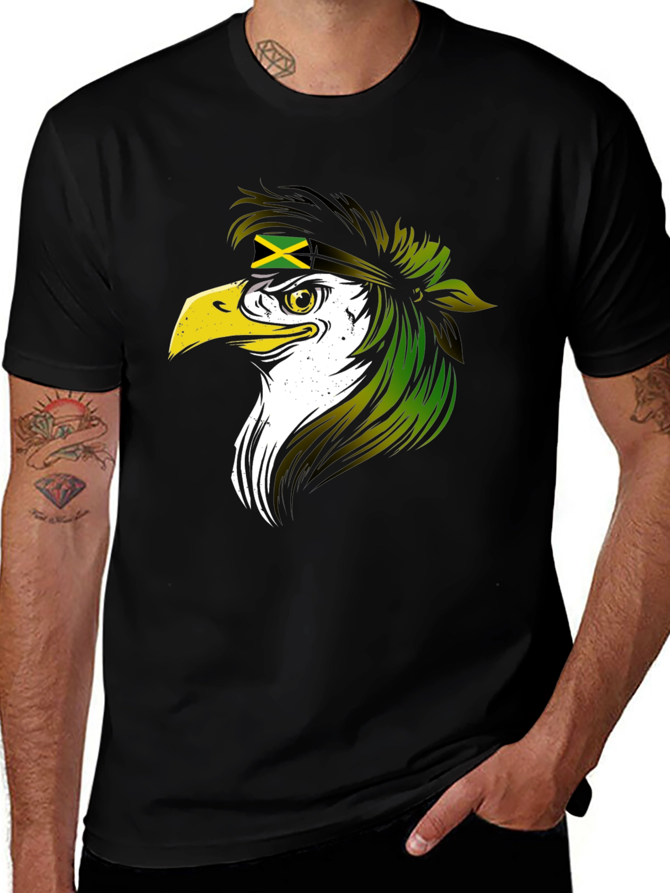 Jamaican Eagle Black T-Shirt