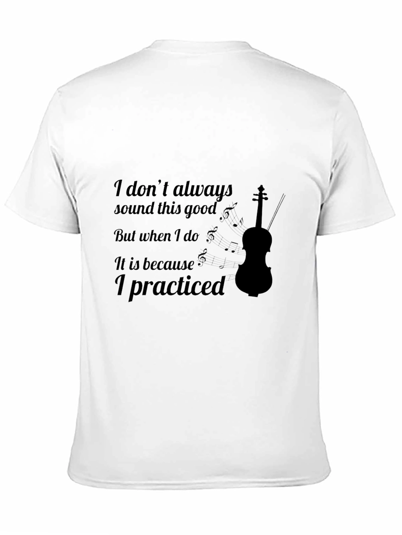 Violin Practice Black T-Shirt