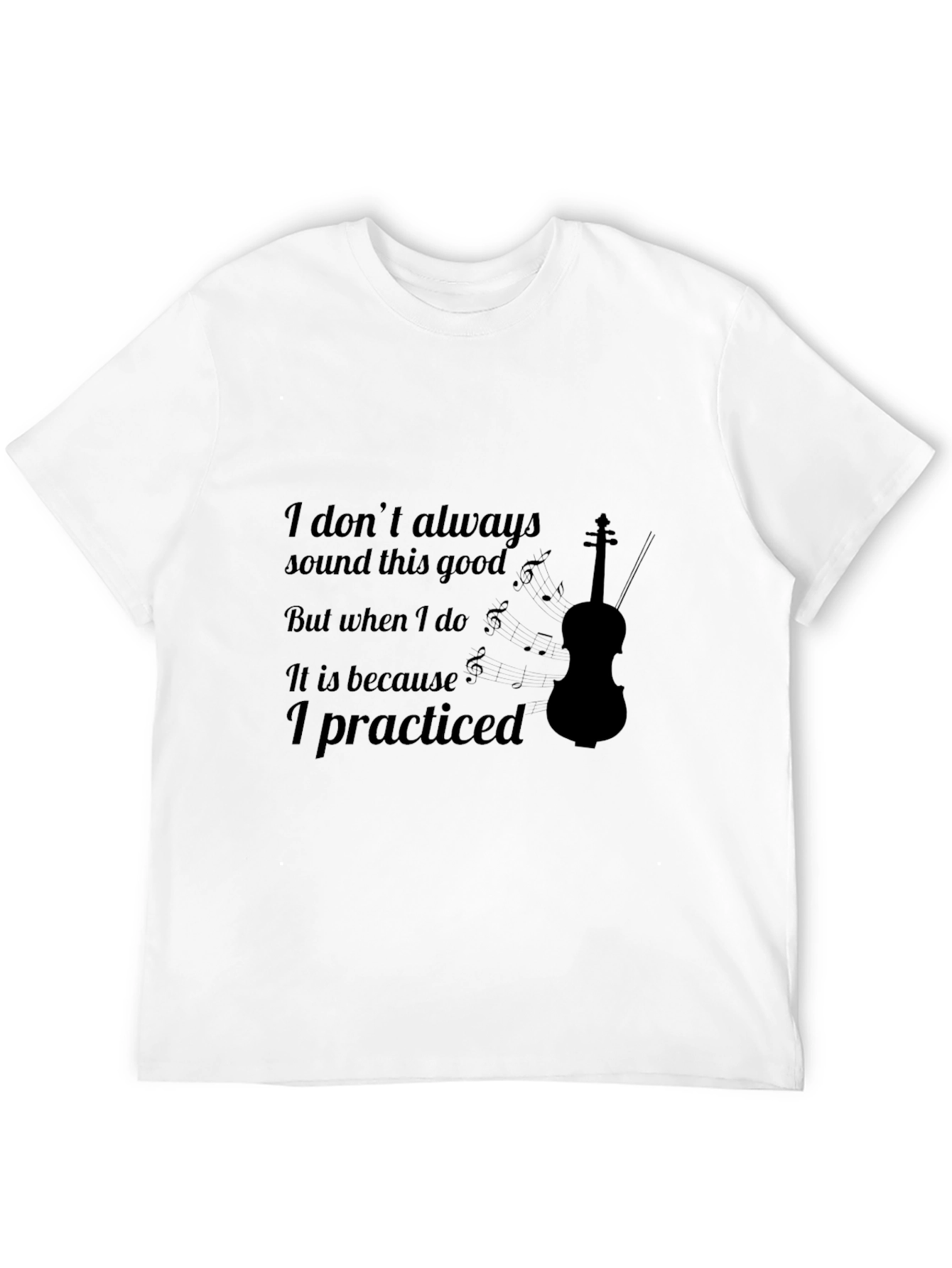 Violin Practice Black T-Shirt