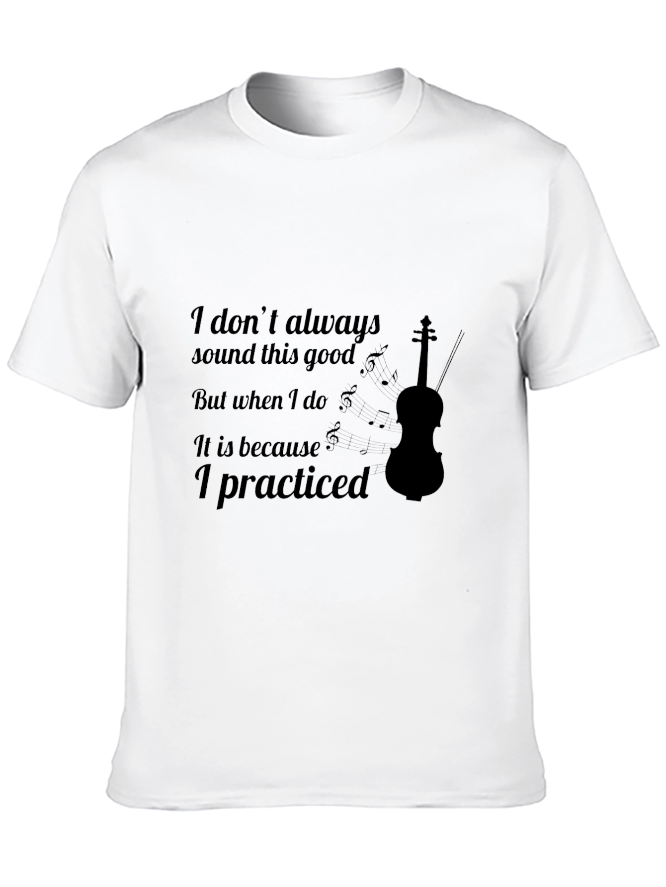 Violin Practice Black T-Shirt