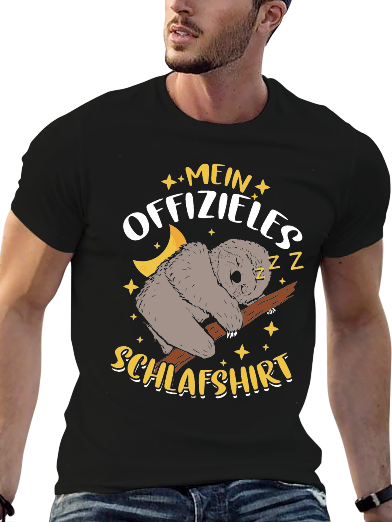 Funny Sleeping Koala Bear Mens T-Shirt