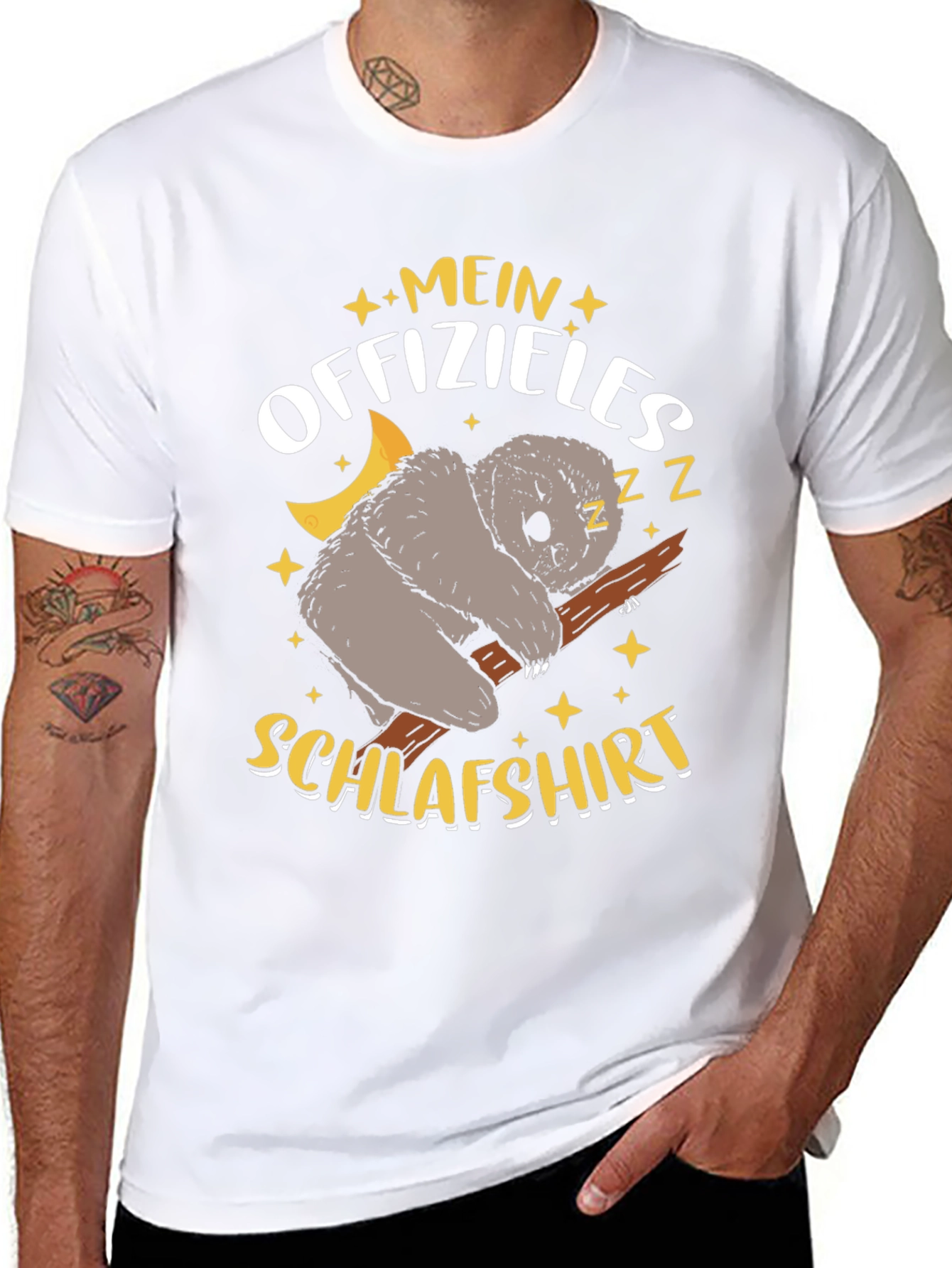 Funny Sleeping Koala Bear Mens T-Shirt