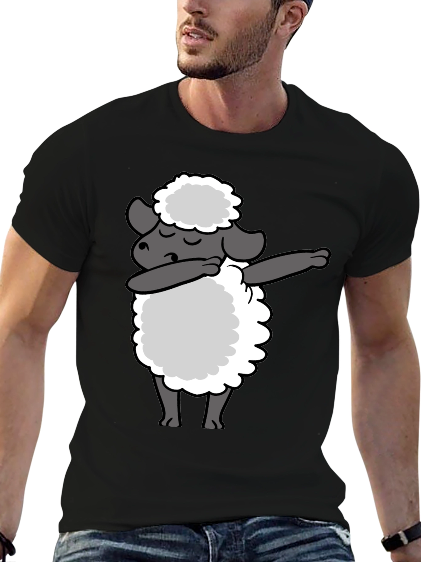 Dabbing Sheep T-Shirt - Unique Graphic Tee