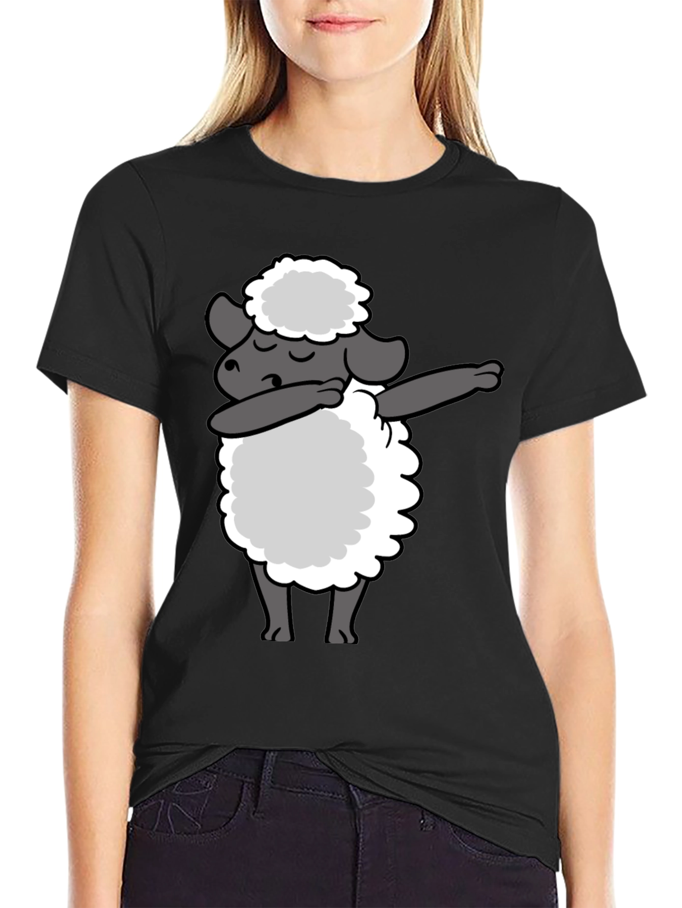 Dabbing Sheep T-Shirt - Unique Graphic Tee