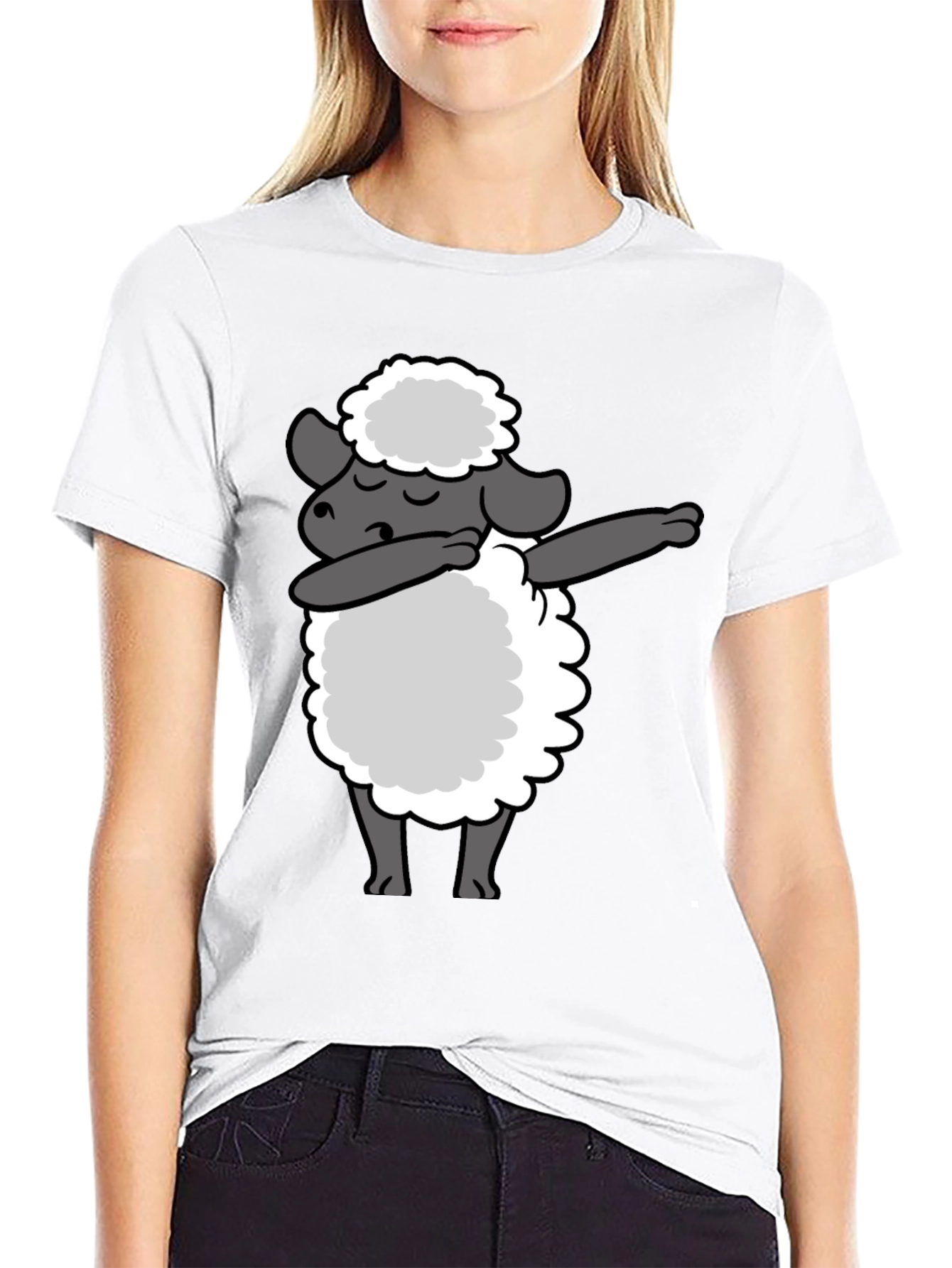 Dabbing Sheep T-Shirt - Unique Graphic Tee
