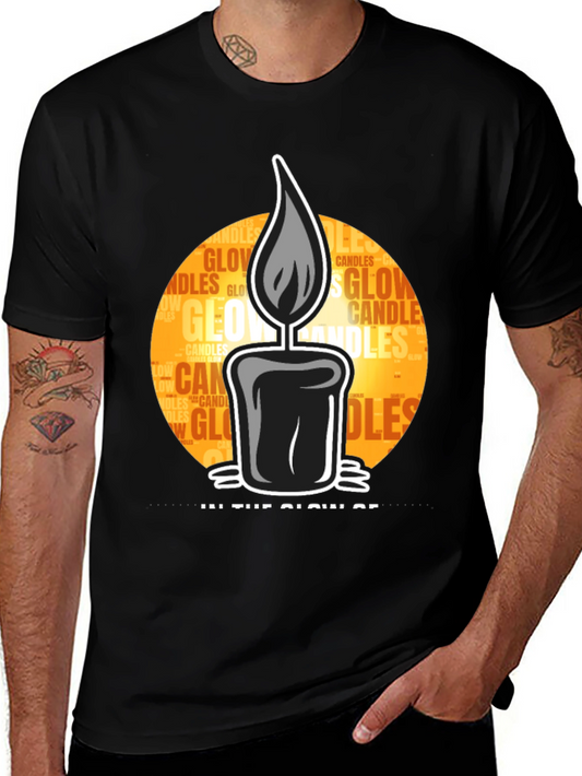 Candle Glow Graphic Tee - Unisex Comfort Fit