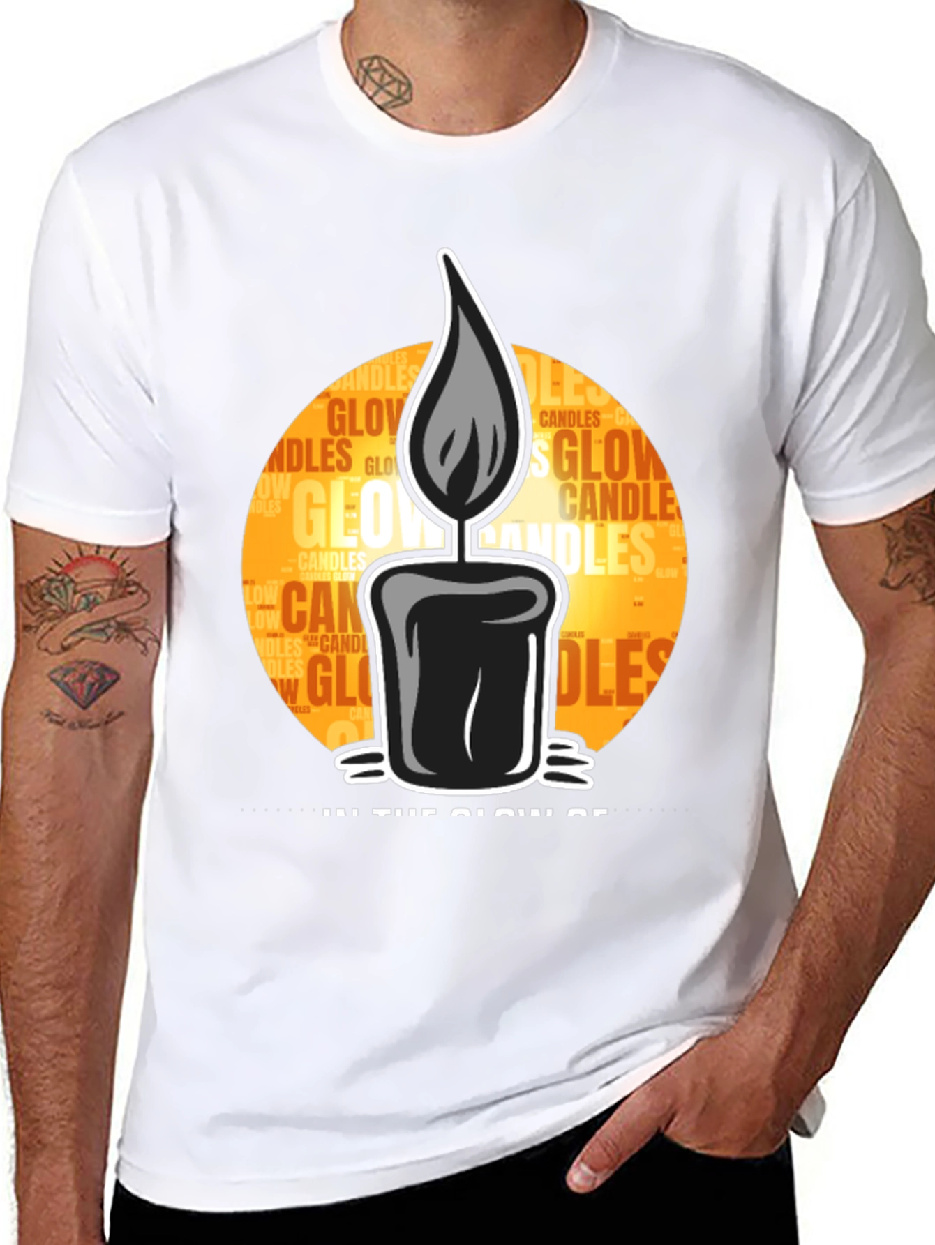Candle Glow Graphic Tee - Unisex Comfort Fit