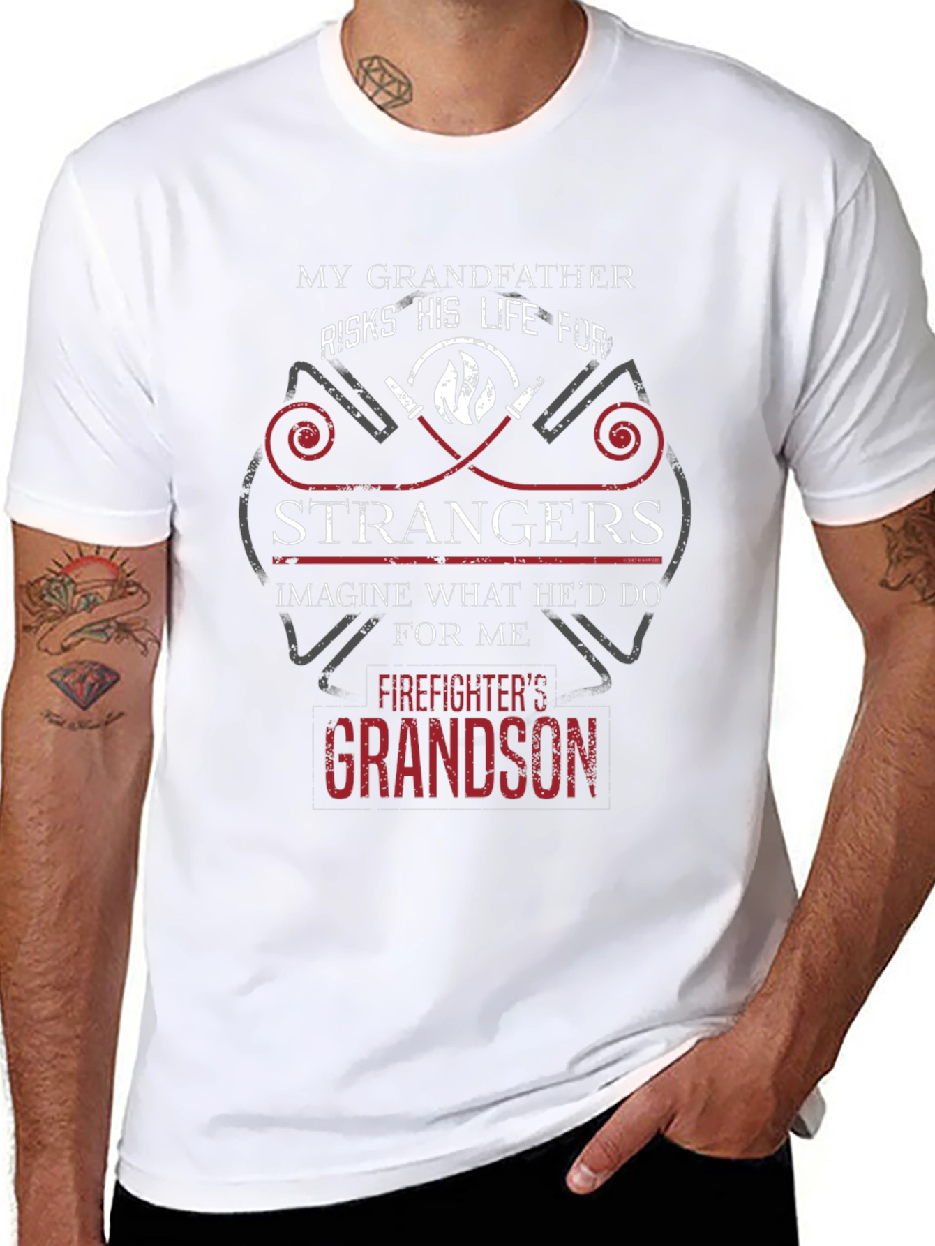 Firefighters Grandson T-Shirt