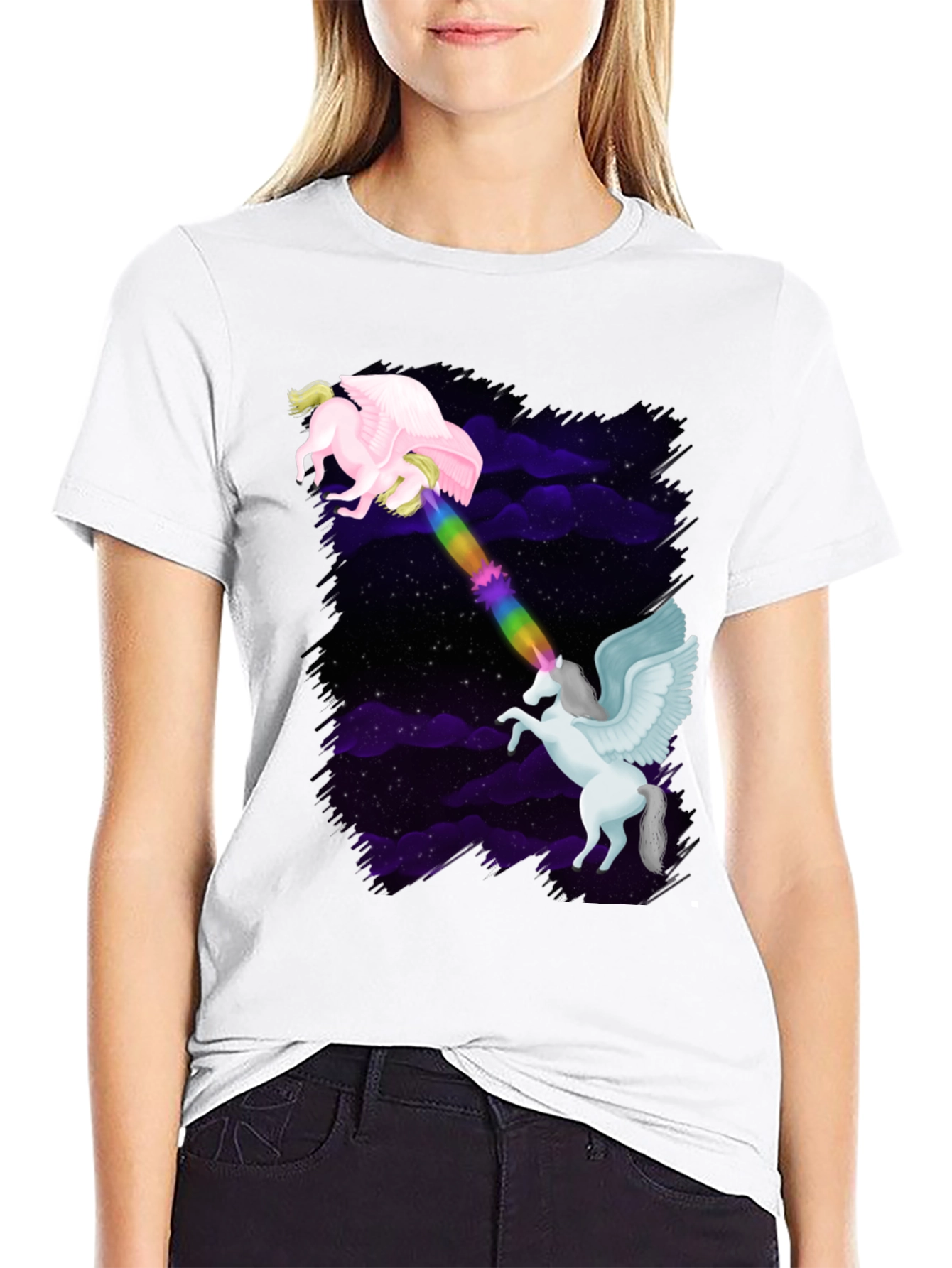 Unicorn Rainbow Beam Graphic Tee