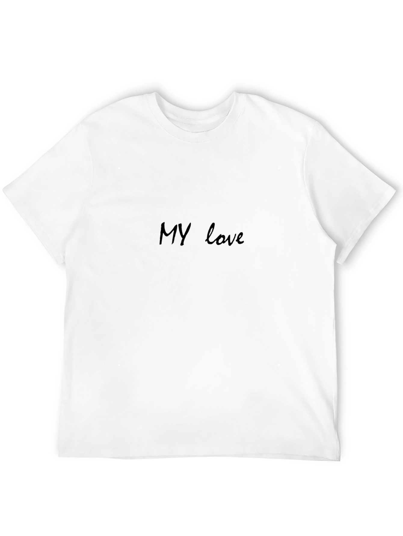 Mens MY love Black T-Shirt
