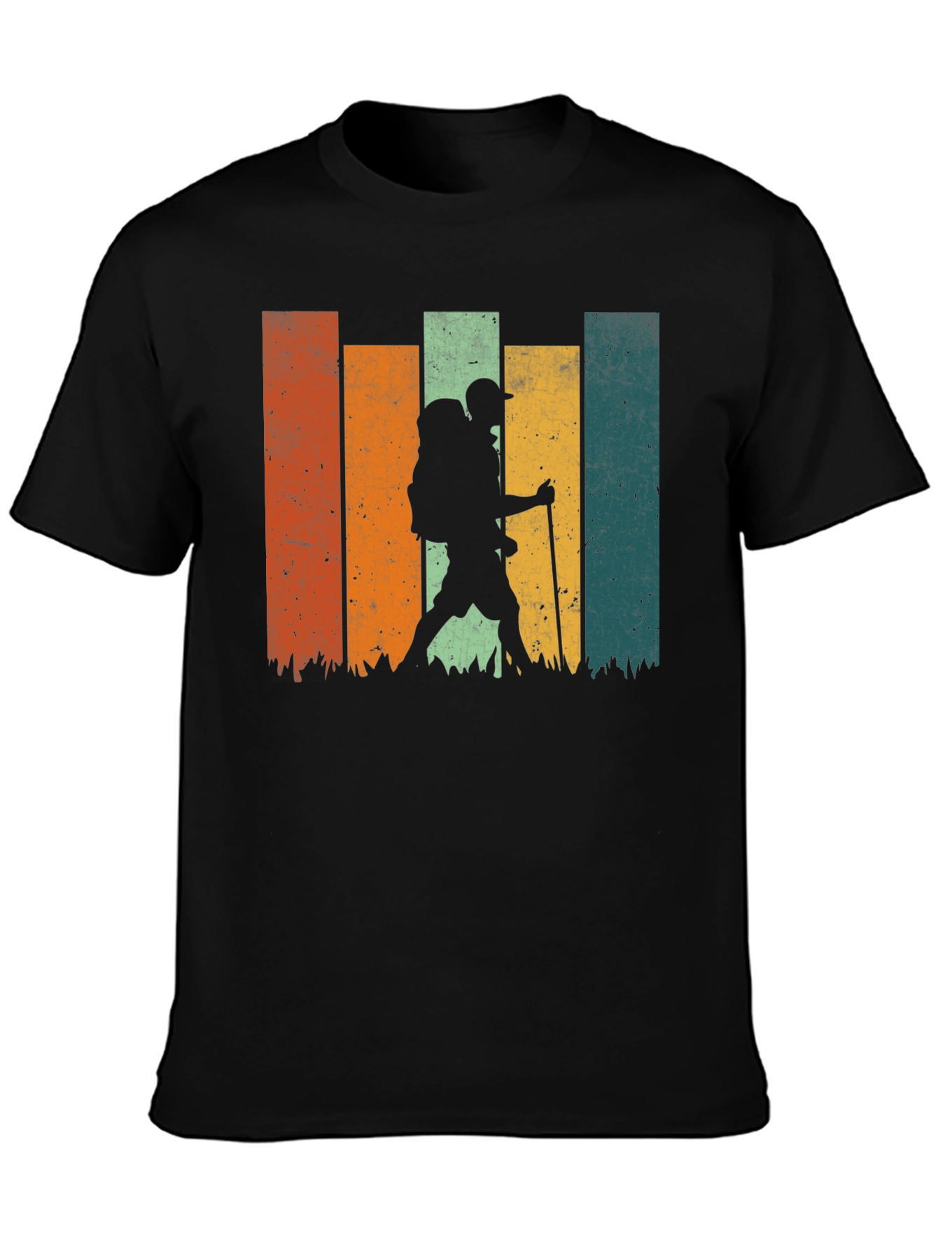 Retro Hiker Silhouette Graphic Tee