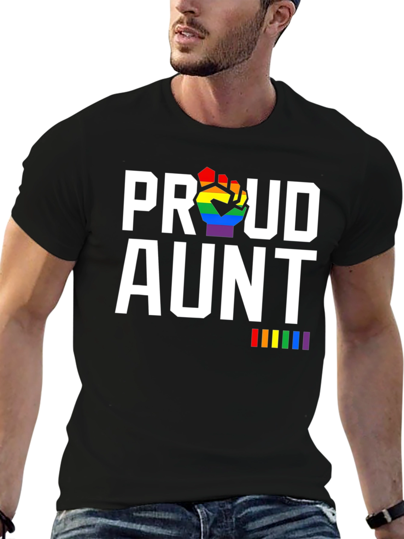 Proud Aunt LGBTQ+ Pride T-Shirt