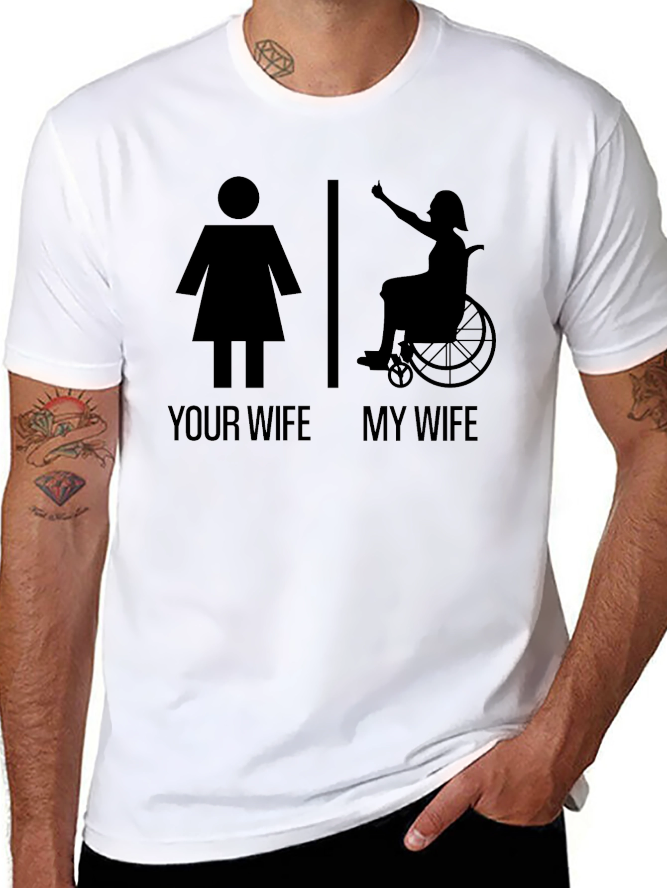 Humorous My Wife T-Shirt - Empowering Design