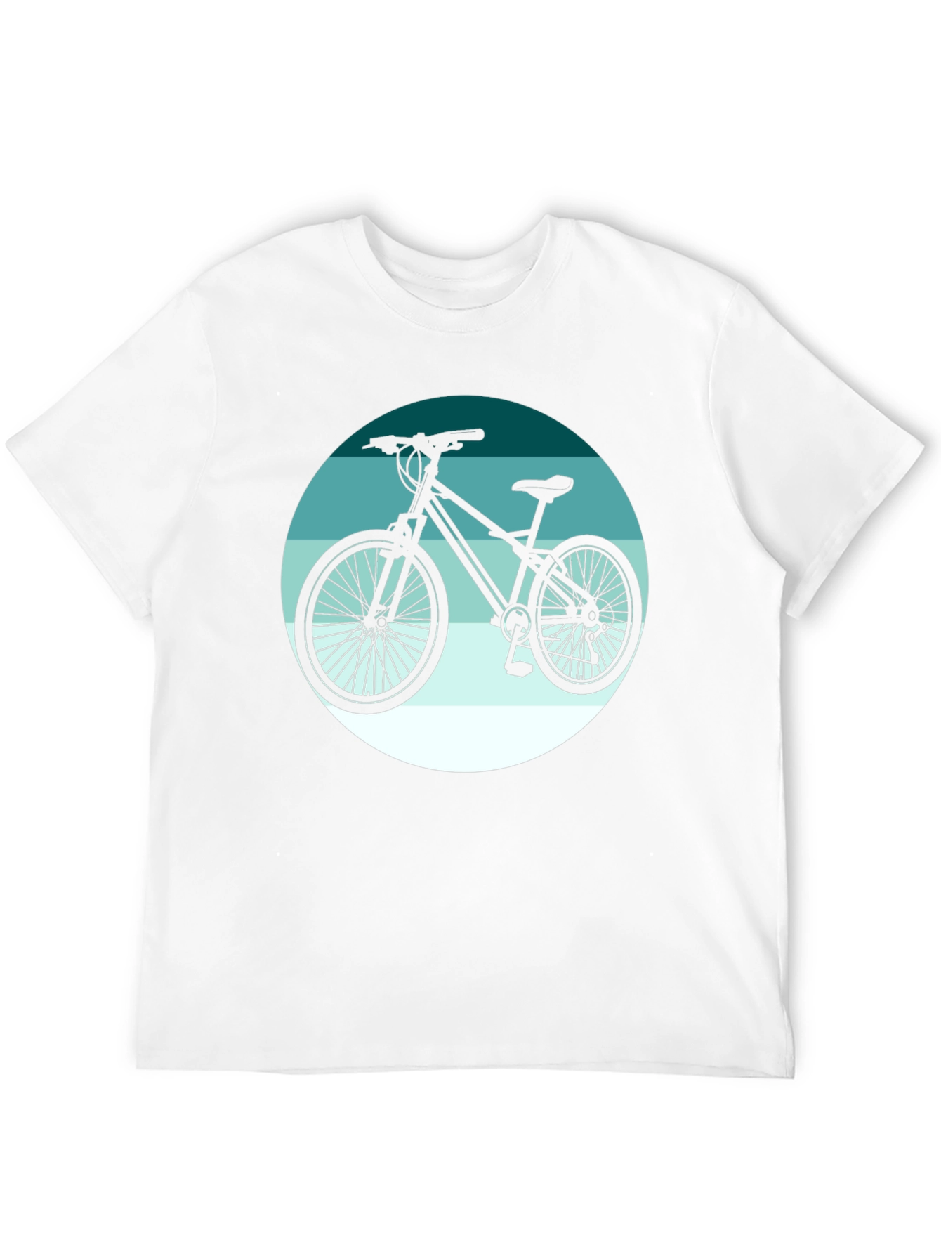 Mountain Bike Graphic Tee - Black Cotton T-Shirt