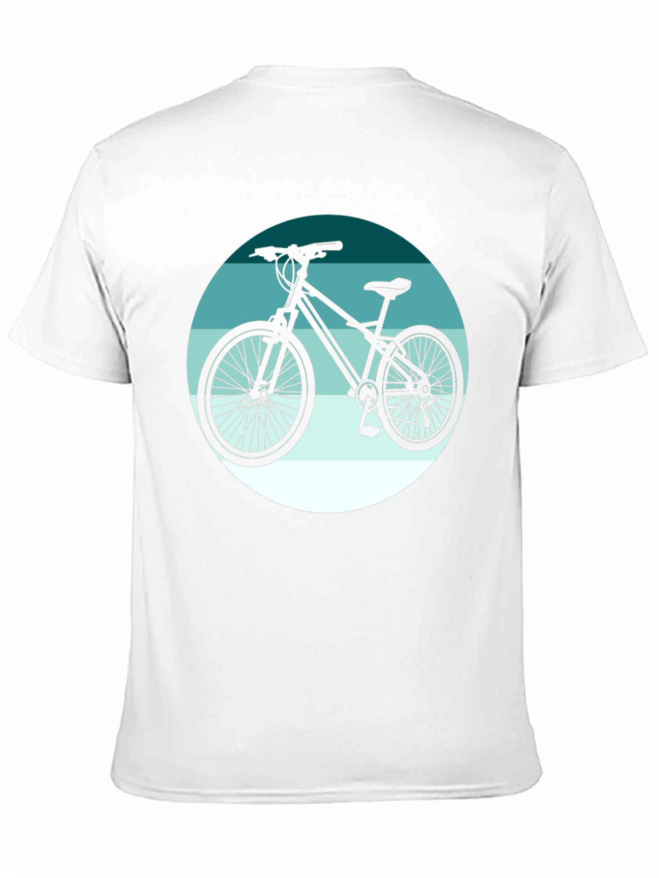 Mountain Bike Graphic Tee - Black Cotton T-Shirt