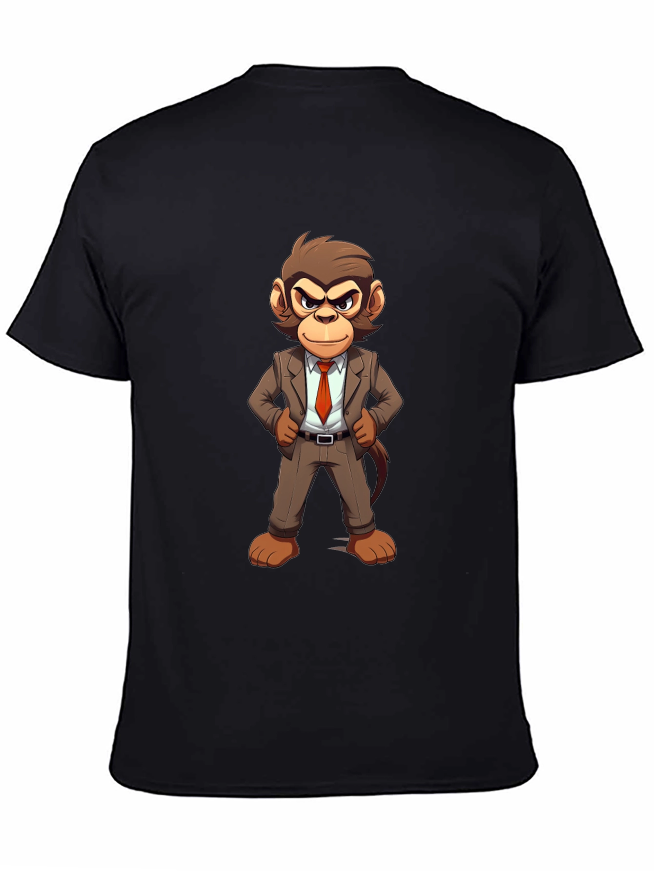 Monkey Business T-Shirt - Cartoon Ape in Suit