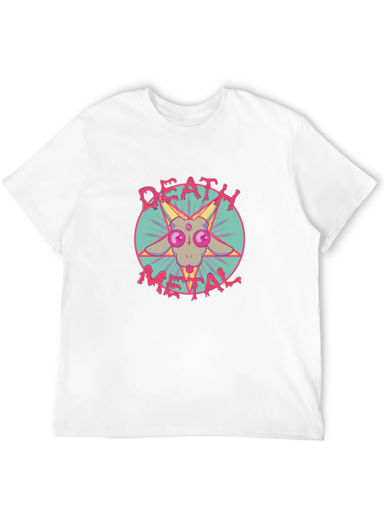 Death Metal Goat T-Shirt - Black Graphic Tee