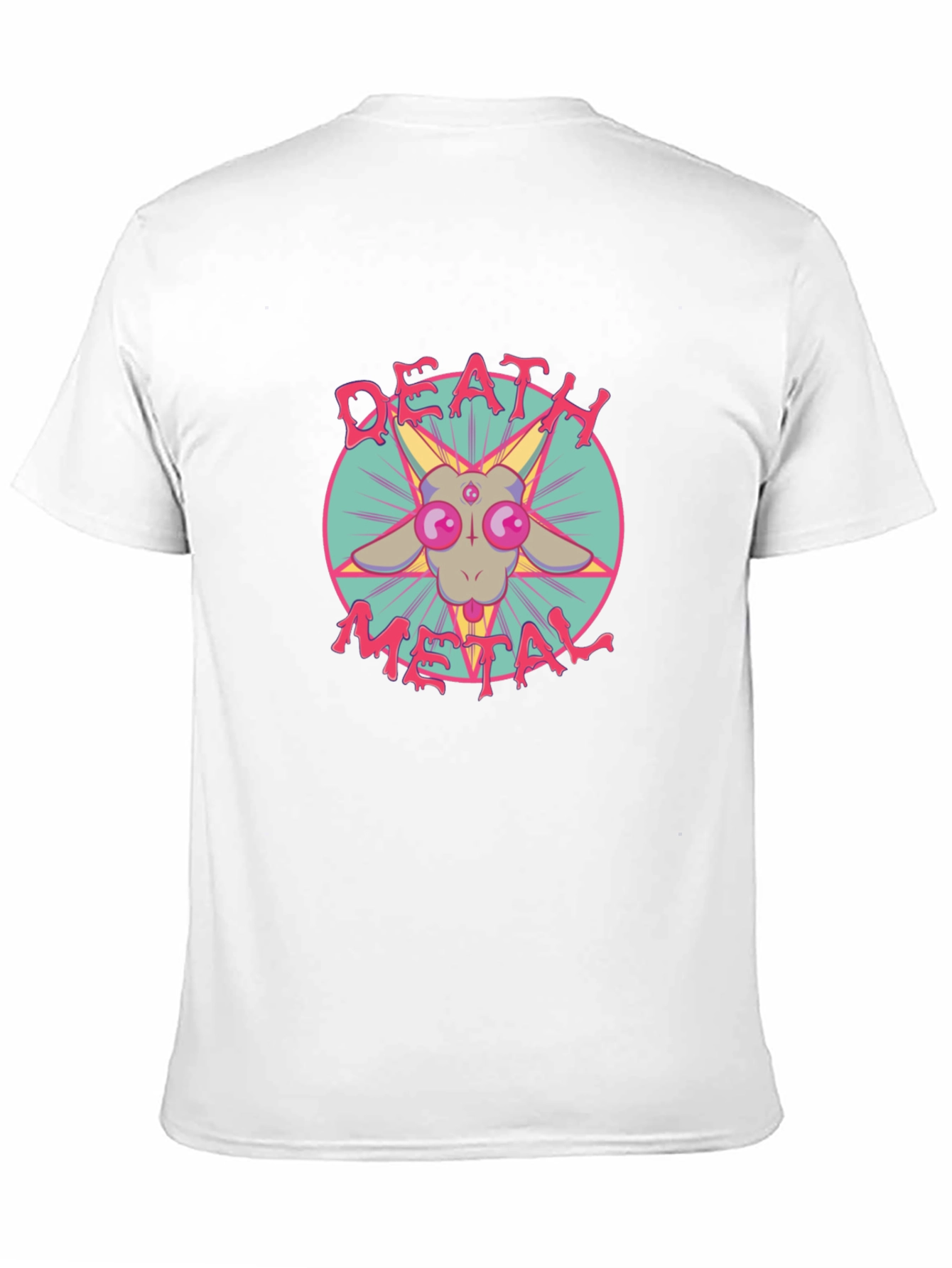 Death Metal Goat T-Shirt - Black Graphic Tee