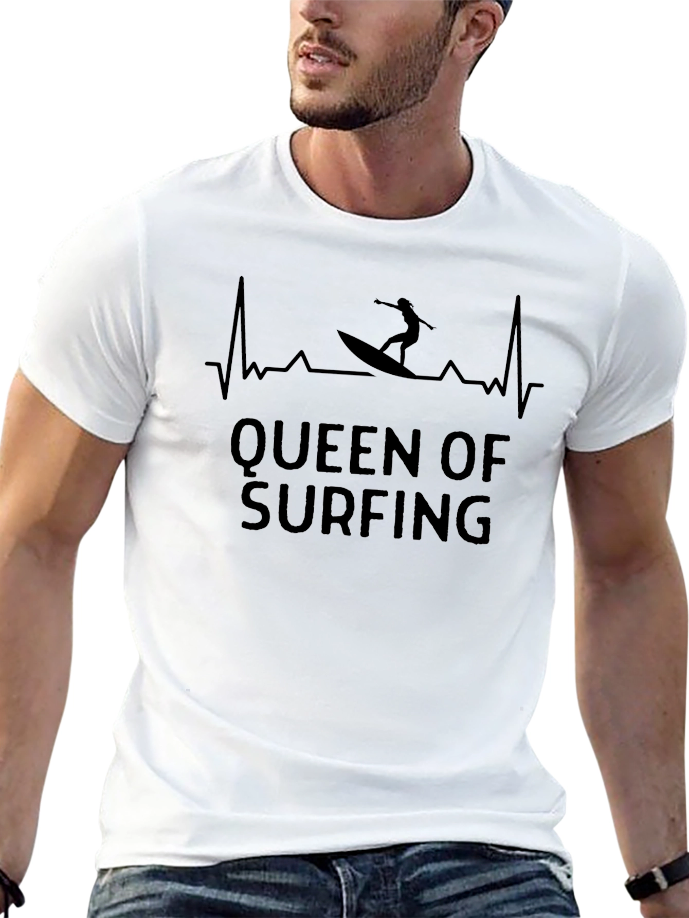 Queen of Surfing Black T-Shirt