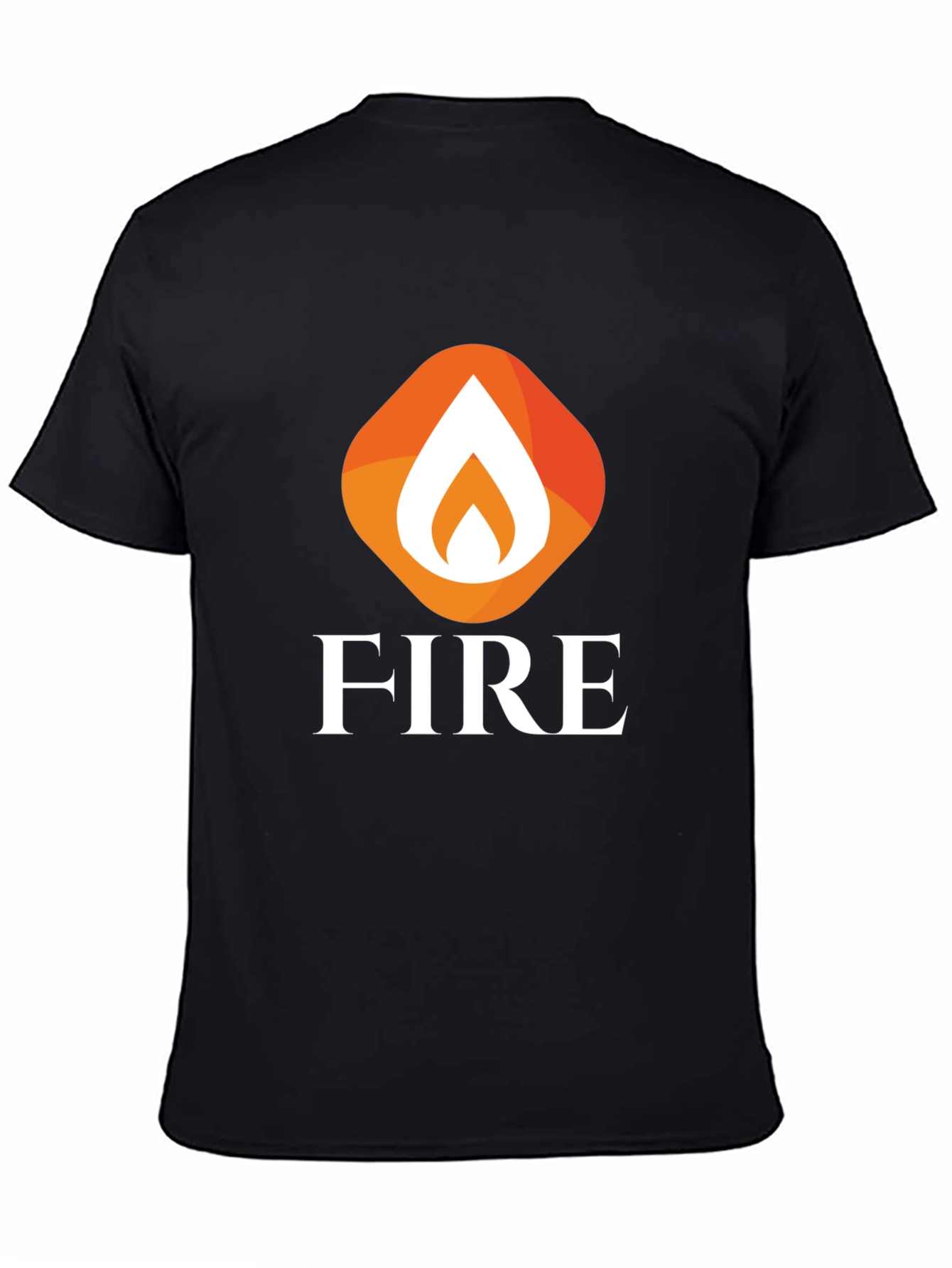 Bold Black FIRE Graphic Tee
