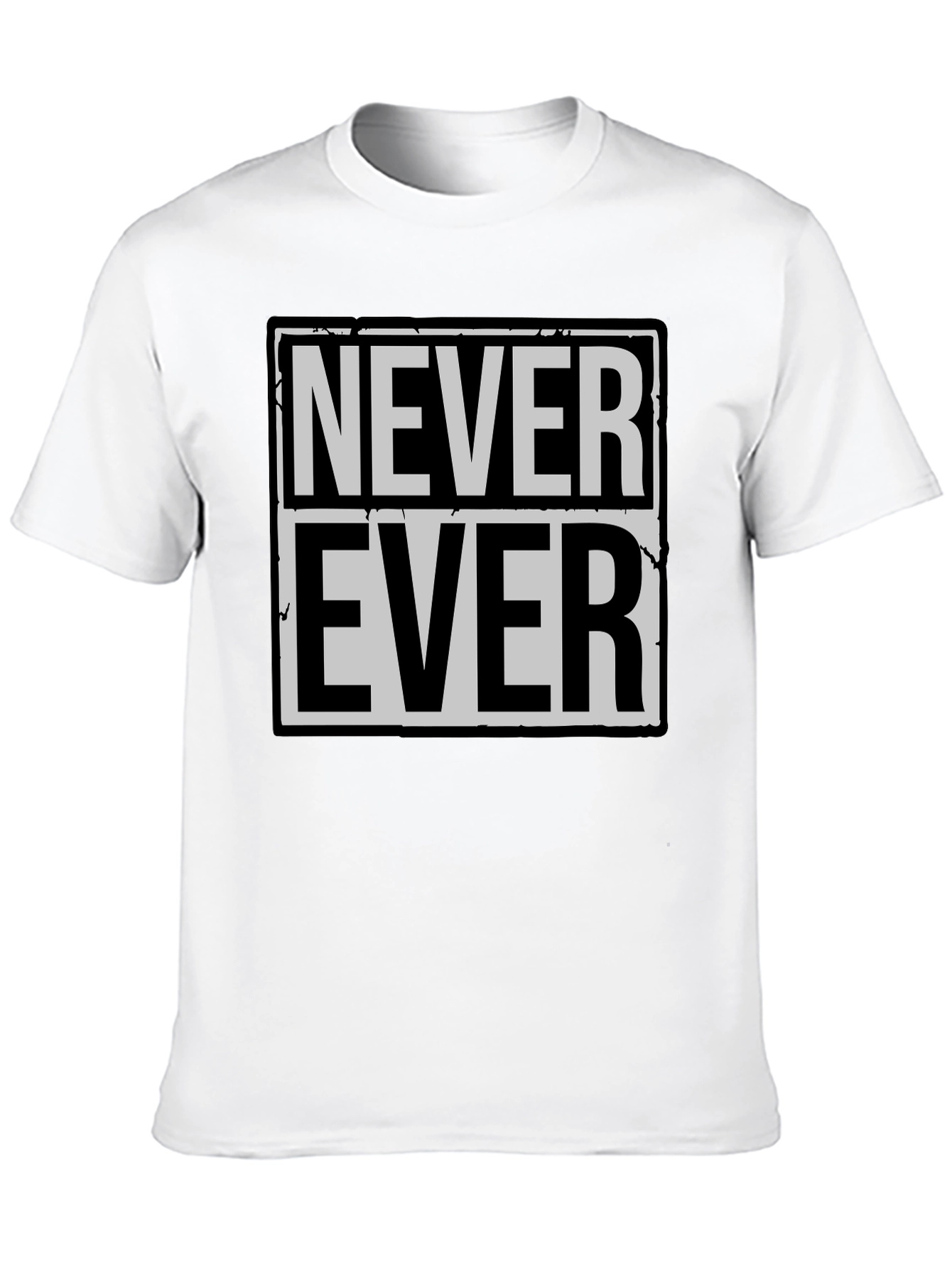 Never Ever Graphic Tee - Classic Black