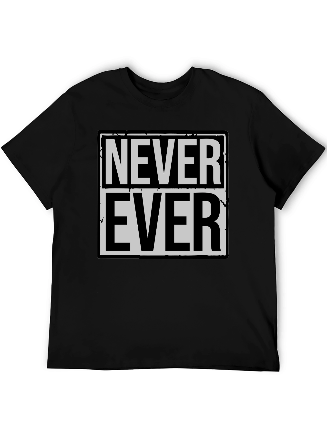 Never Ever Graphic Tee - Classic Black