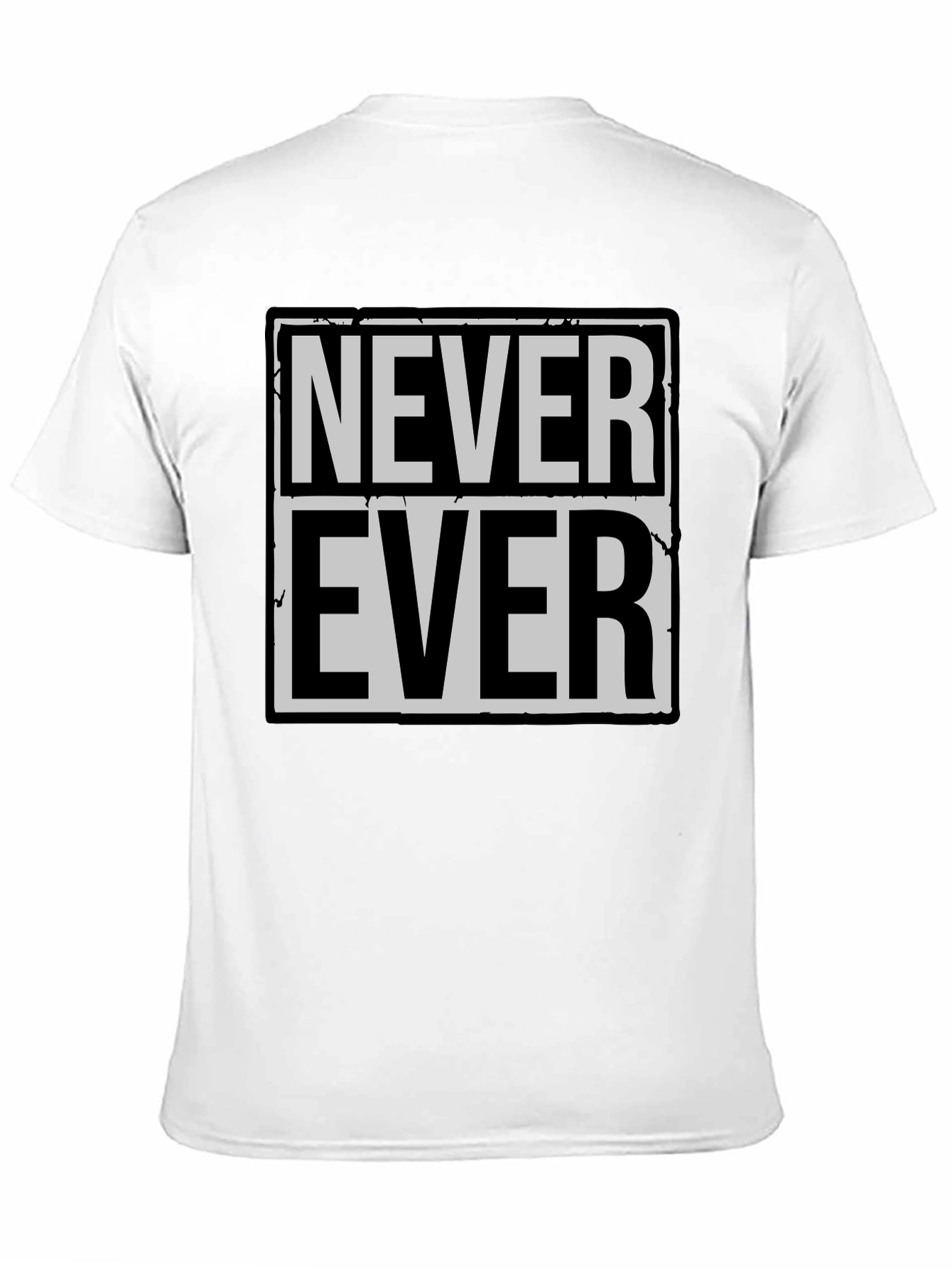 Never Ever Graphic Tee - Classic Black