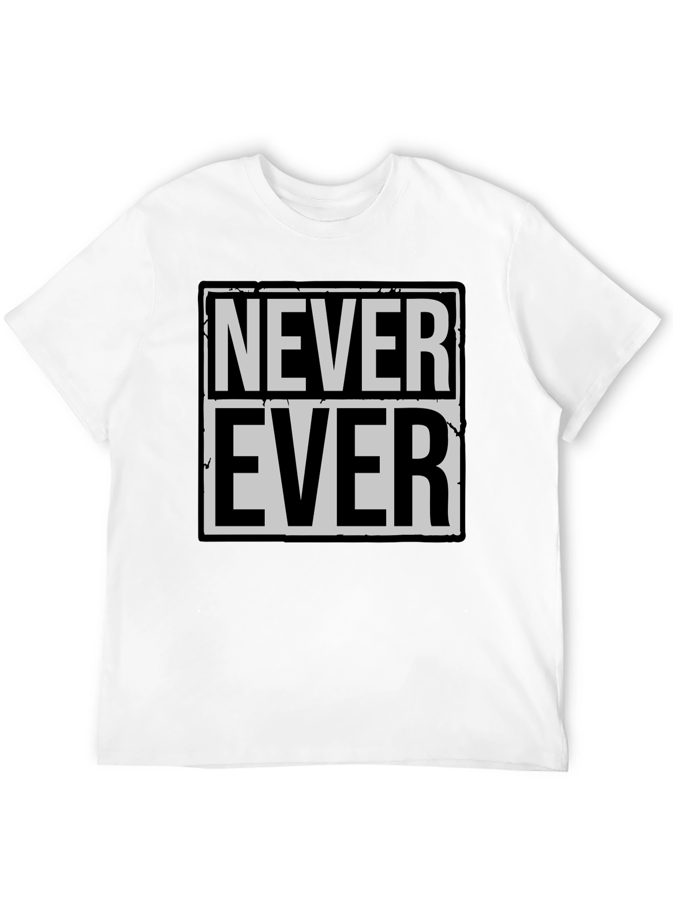 Never Ever Graphic Tee - Classic Black