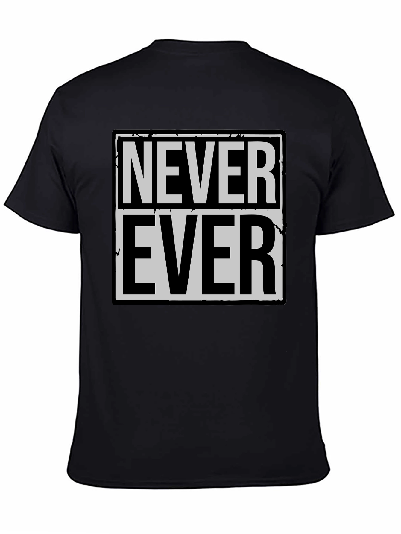 Never Ever Graphic Tee - Classic Black