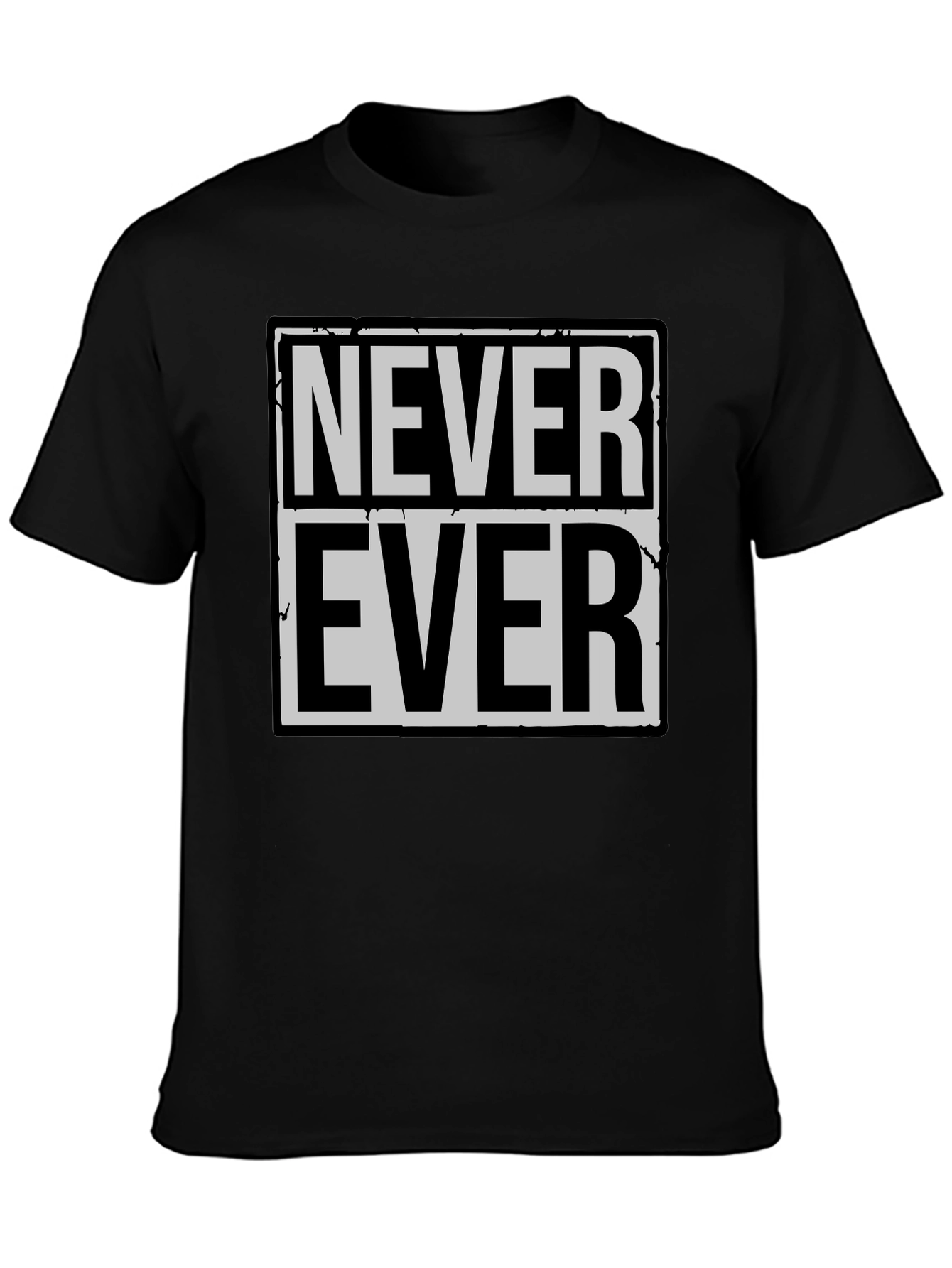Never Ever Graphic Tee - Classic Black