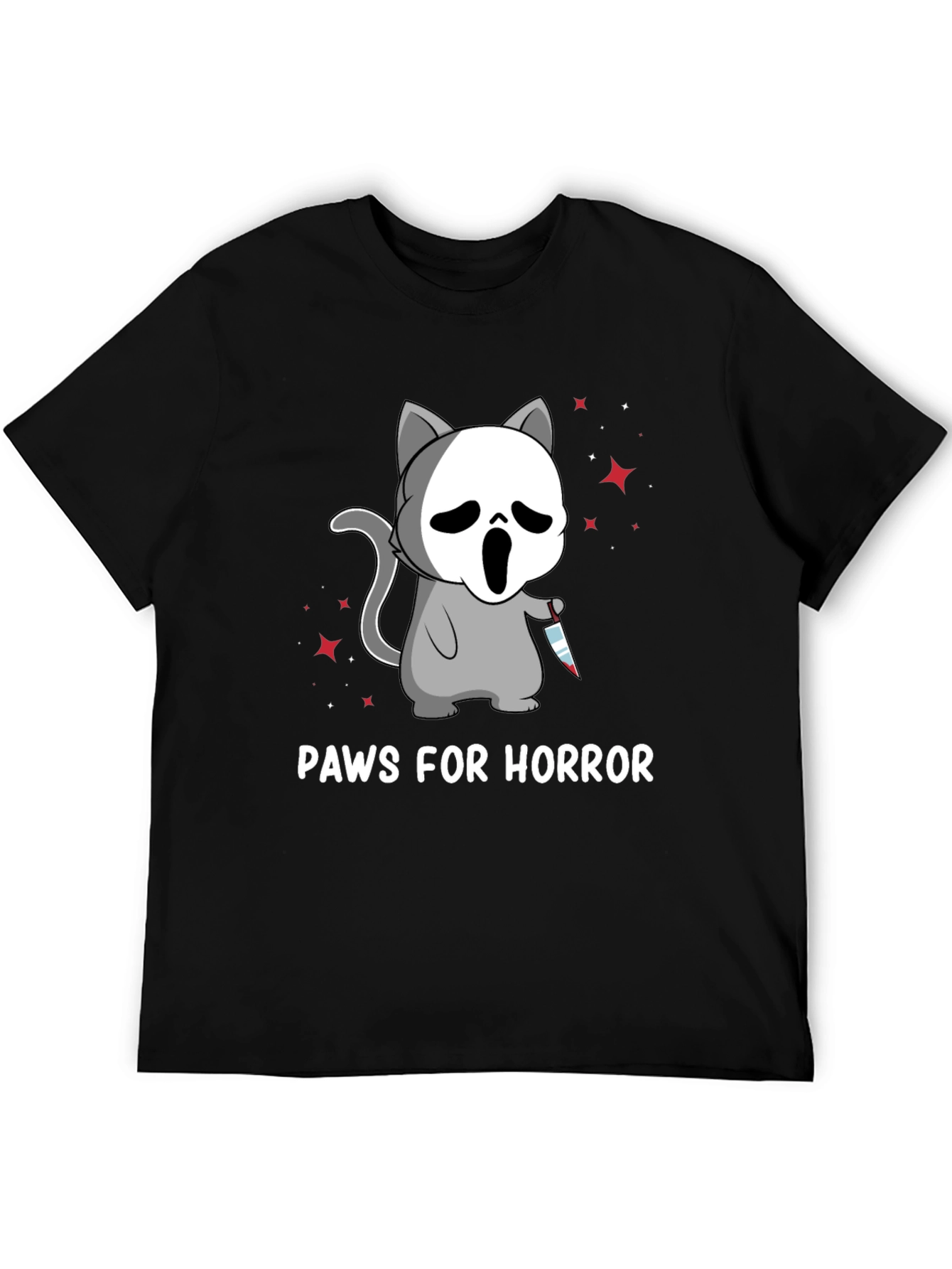 Paws for Horror Cat T-Shirt