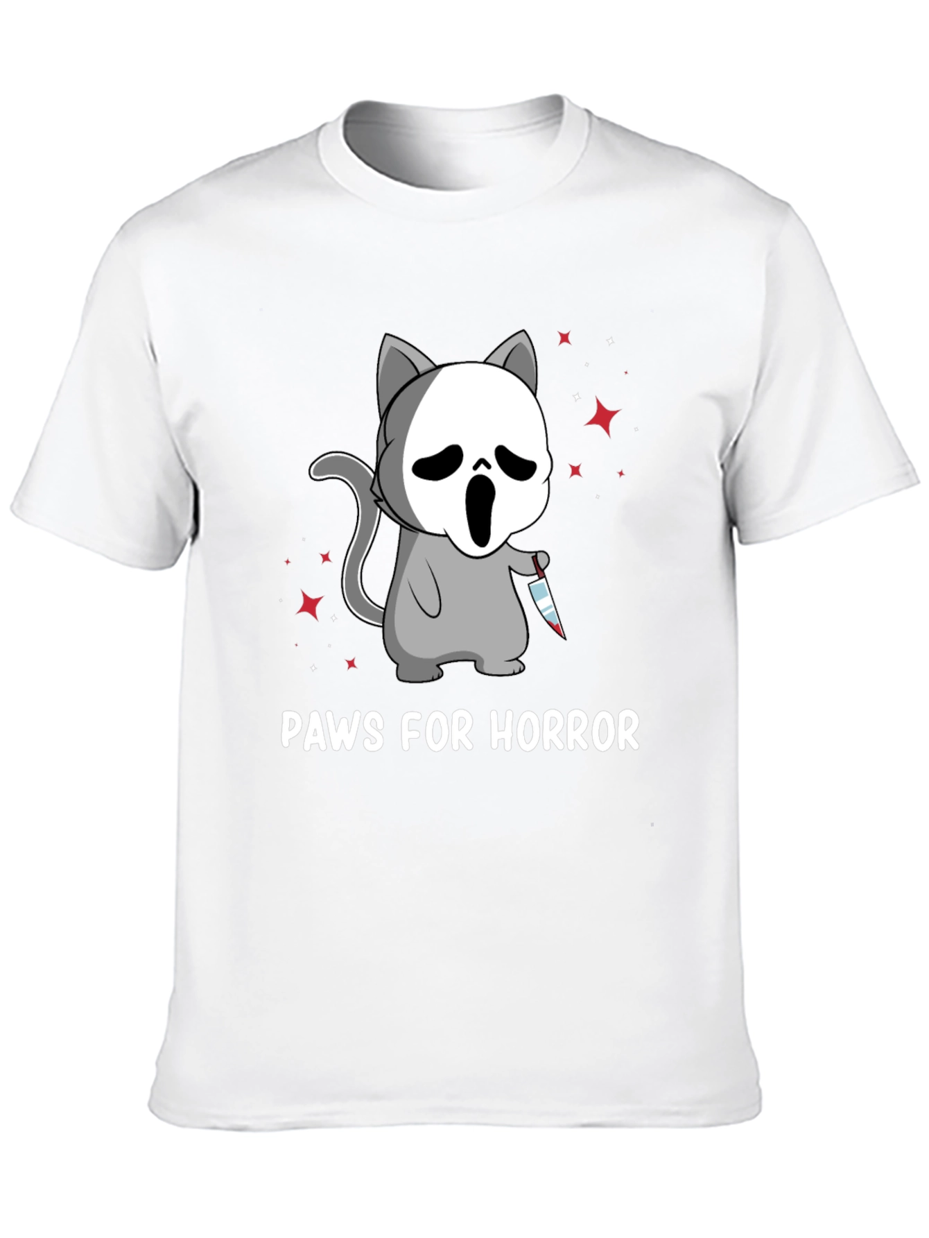 Paws for Horror Cat T-Shirt