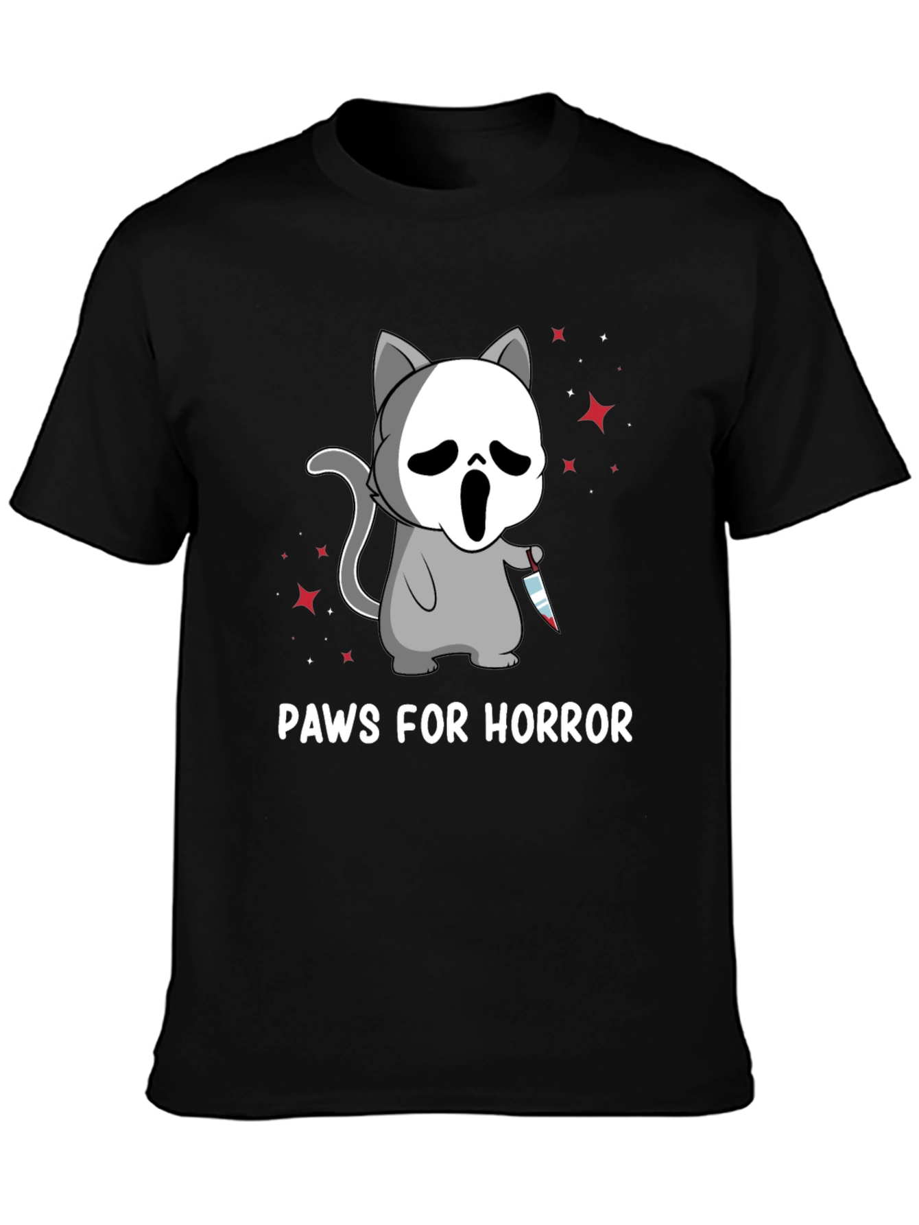 Paws for Horror Cat T-Shirt