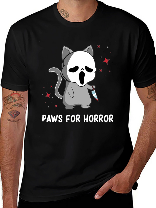 Paws for Horror Cat T-Shirt
