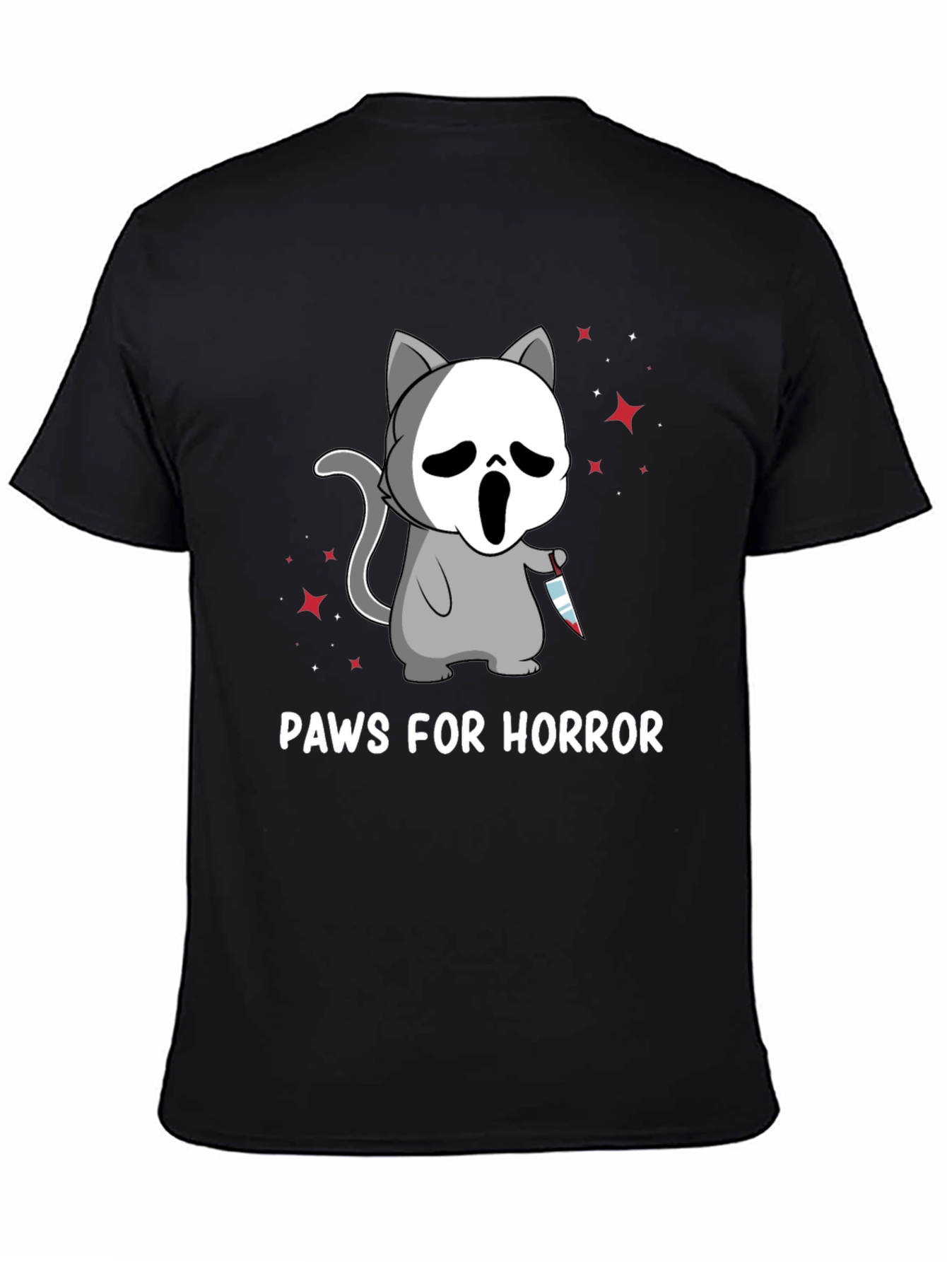Paws for Horror Cat T-Shirt