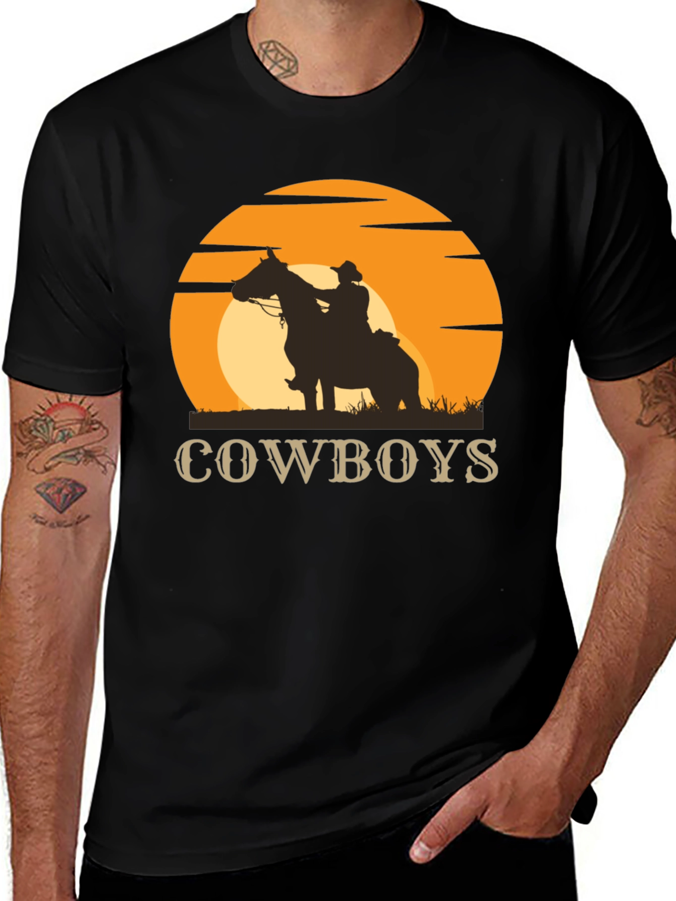 Cowboys Sunset Graphic Tee
