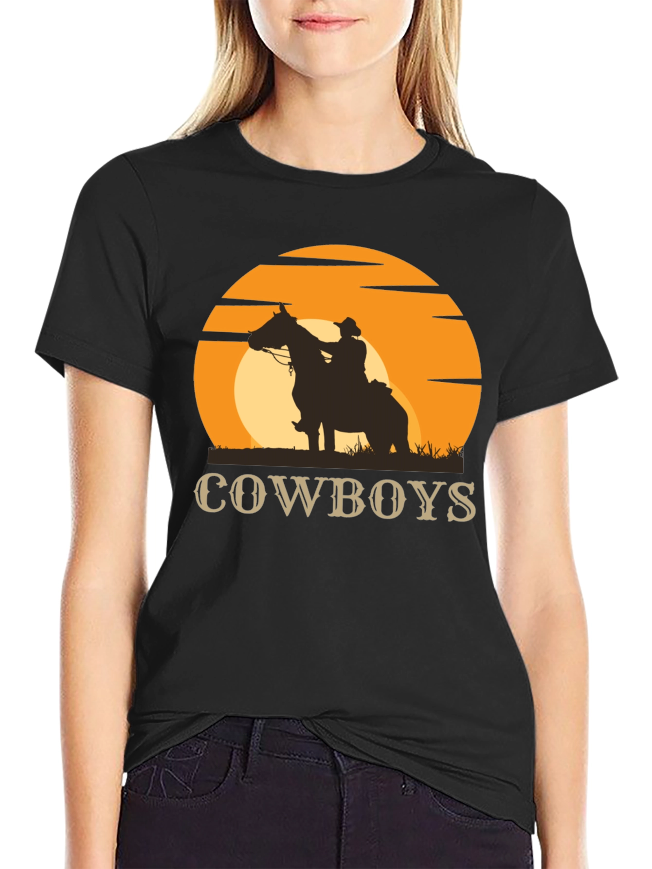 Cowboys Sunset Graphic Tee