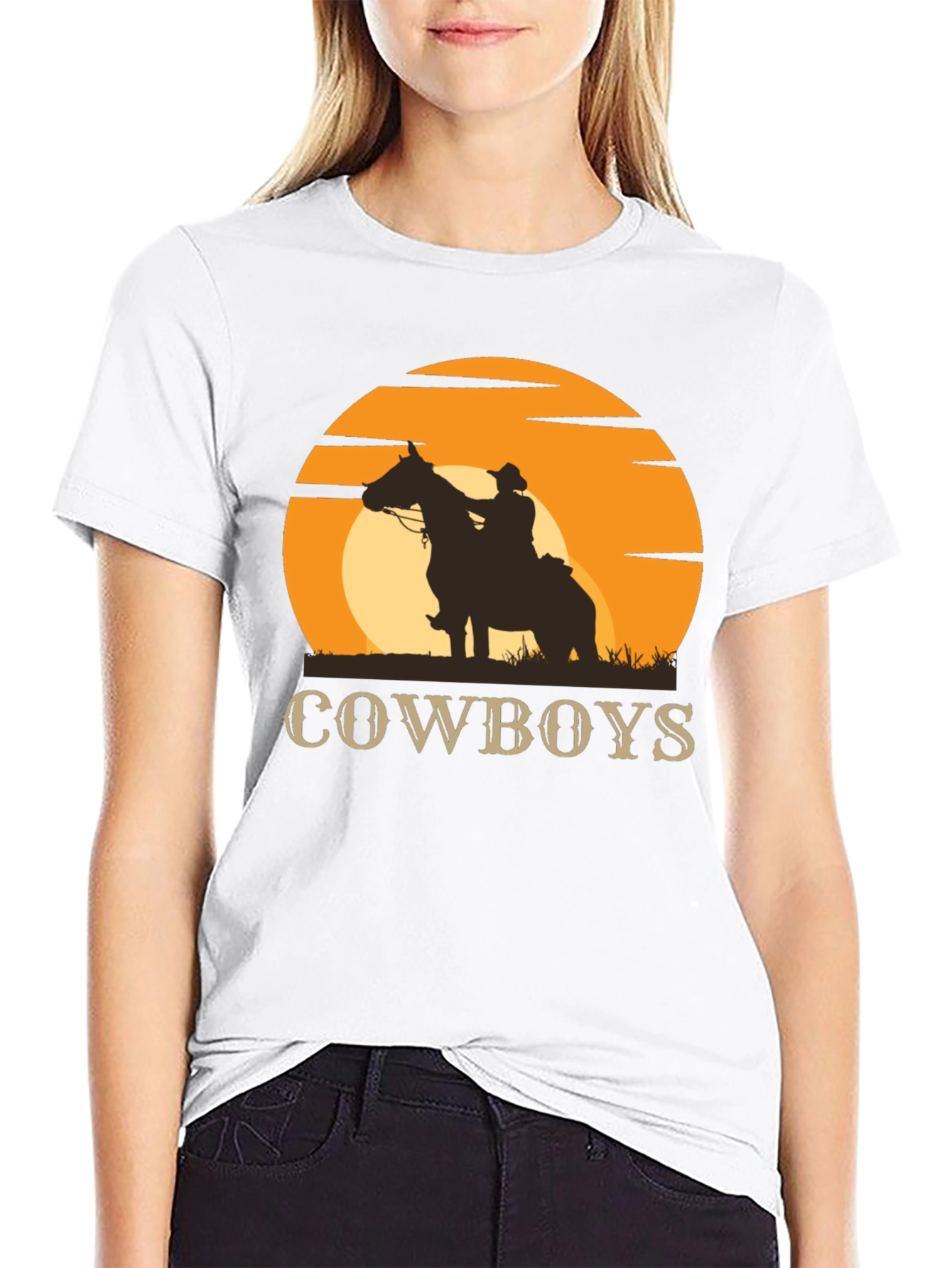 Cowboys Sunset Graphic Tee