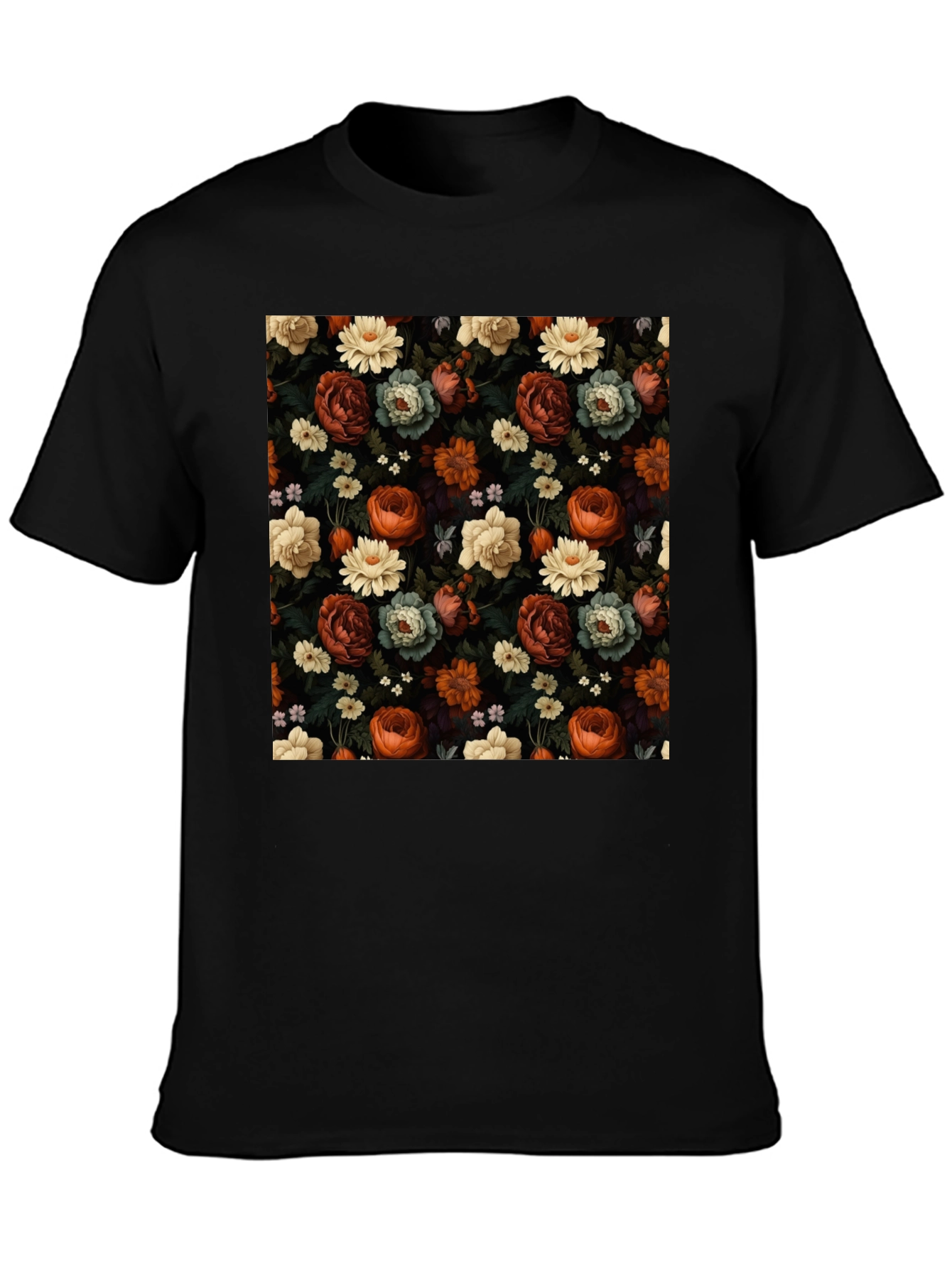 Floral Print Mens T-Shirt