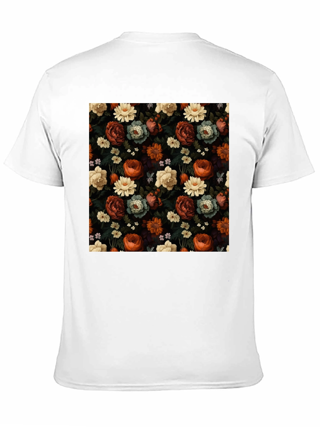 Floral Print Mens T-Shirt