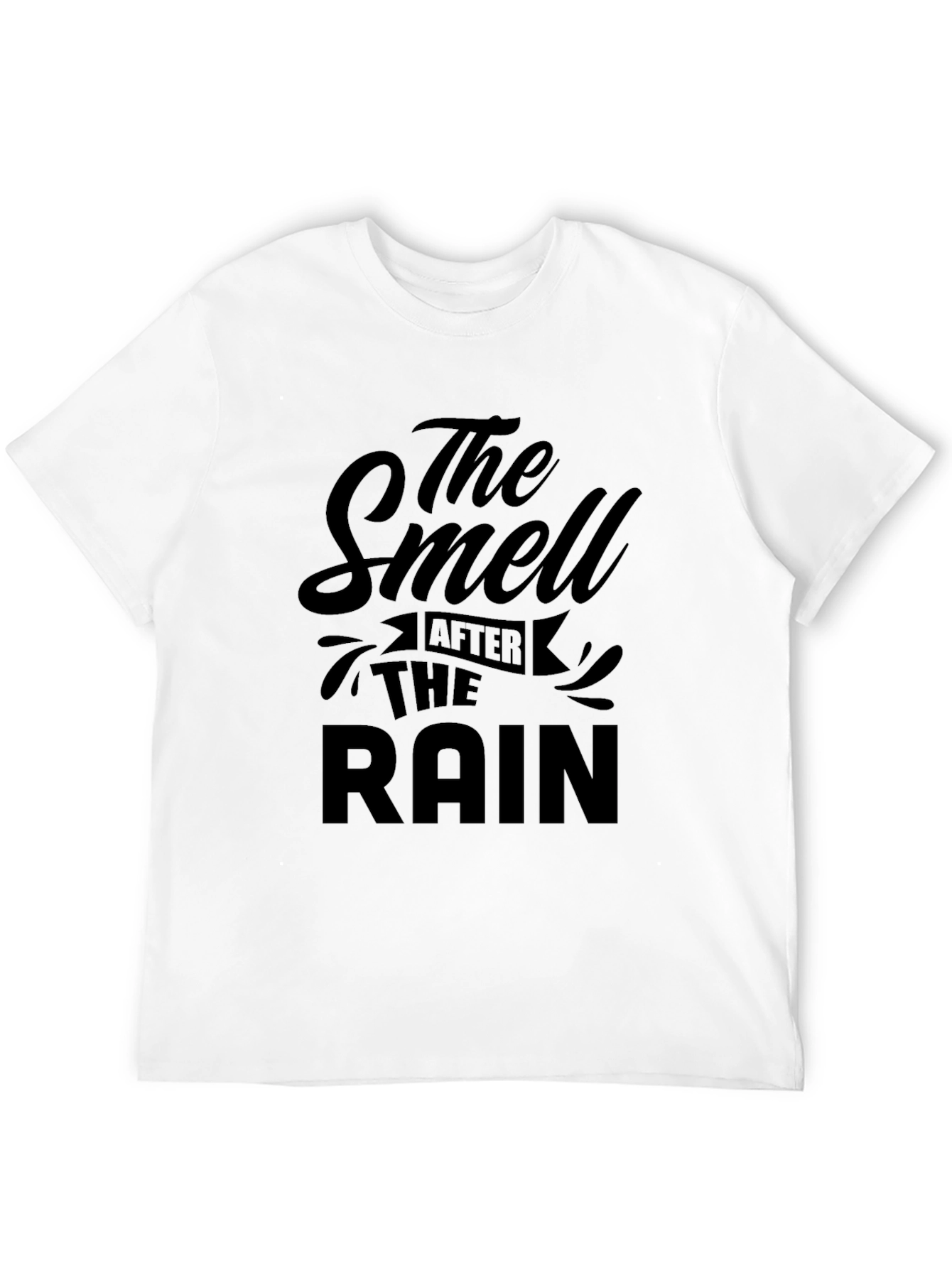 The Smell After The Rain Black Graphic T-Shirt