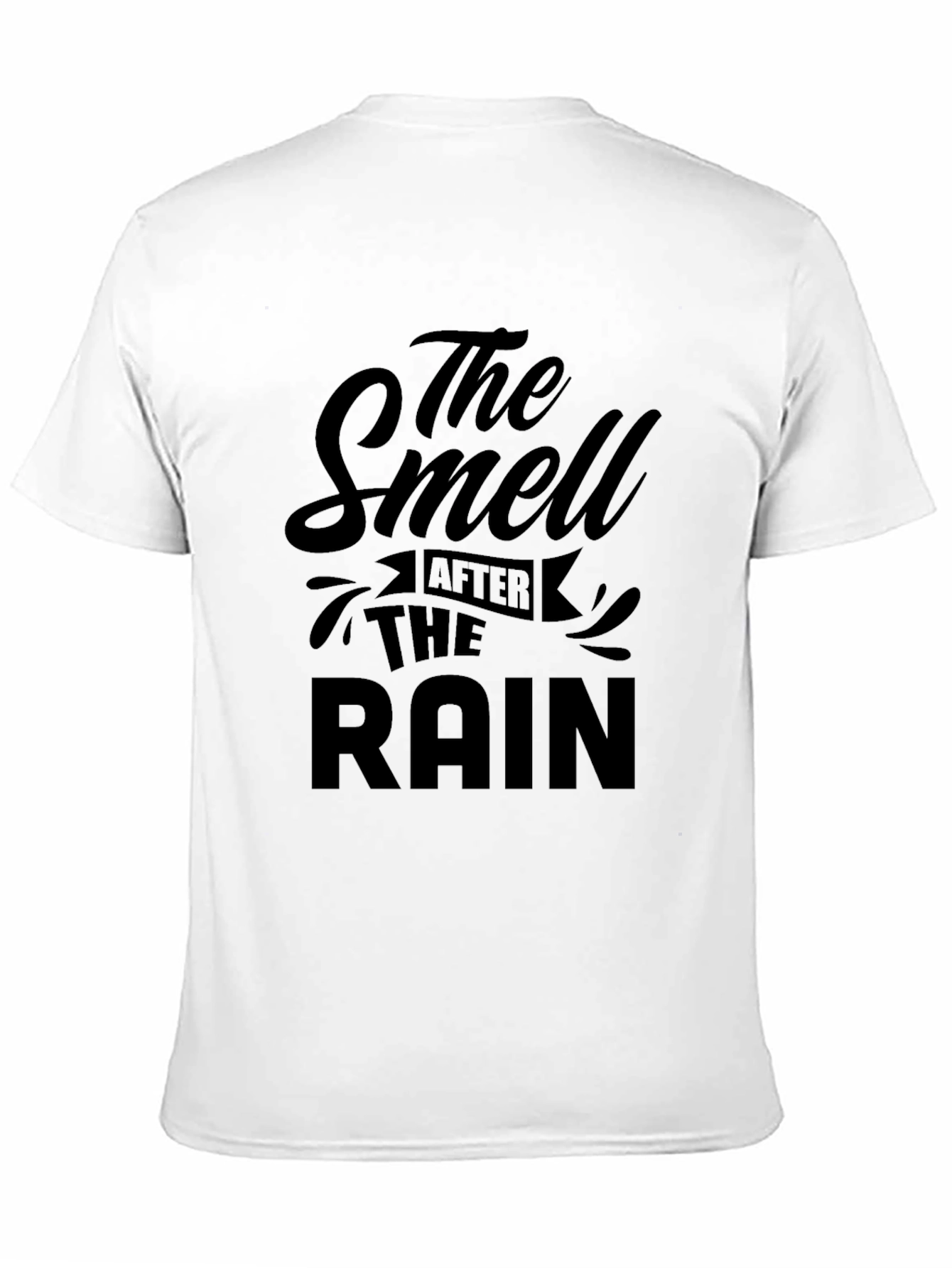 The Smell After The Rain Black Graphic T-Shirt