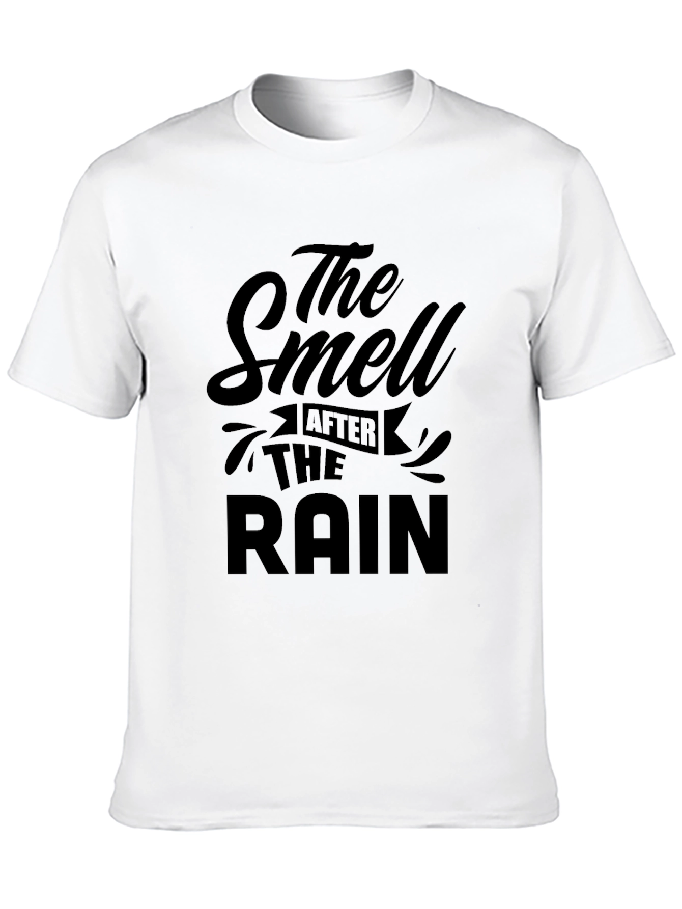 The Smell After The Rain Black Graphic T-Shirt