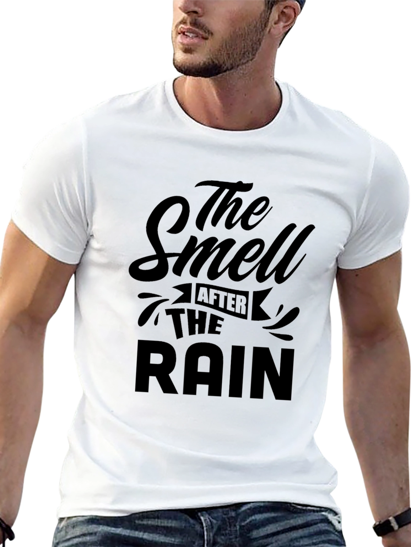 The Smell After The Rain Black Graphic T-Shirt